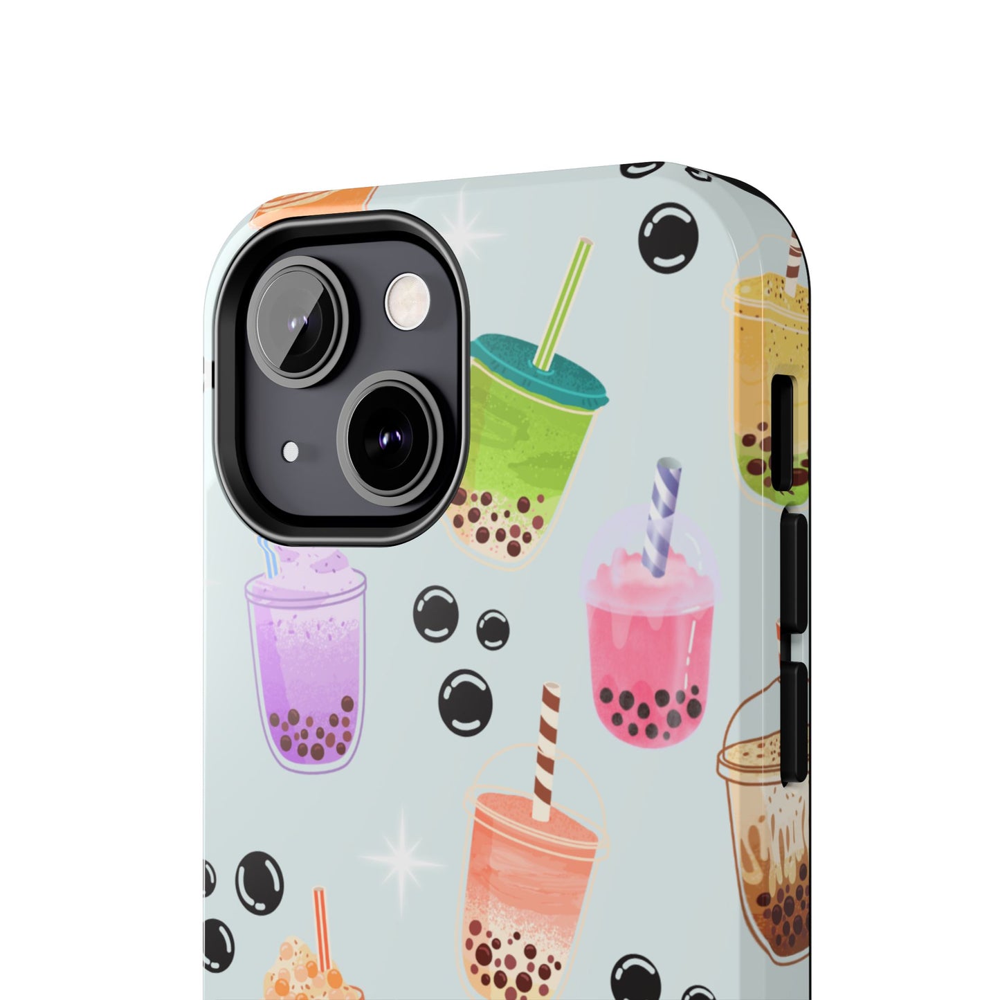 Colorful Boba Tea Phone Case, Tough Phone Cases for Drink Lovers, Cute Phone Accessory, Fun Gifts for Friends, Summer Vibes