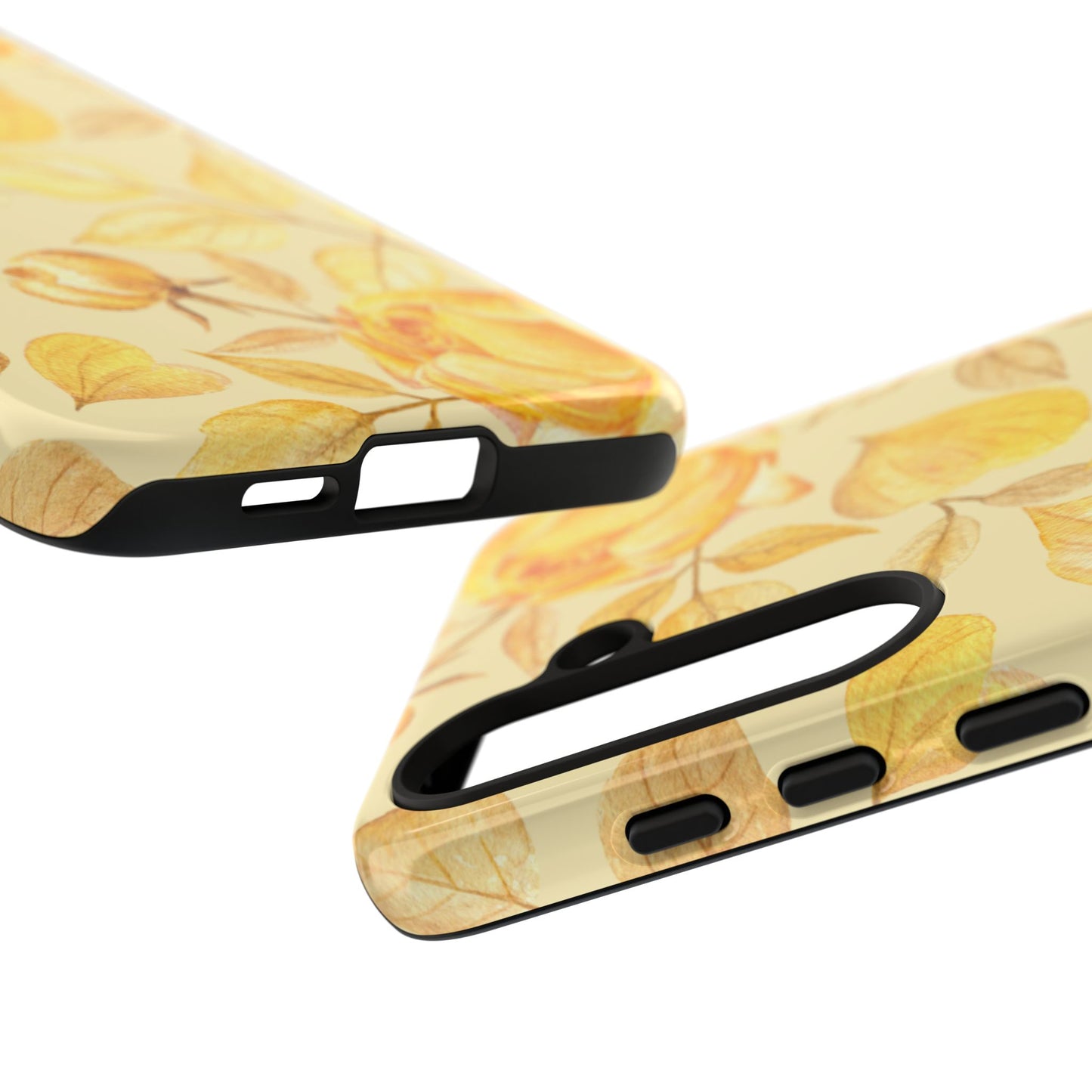 Yellow Dusk Tough Phone Case - Yellow Rose Design