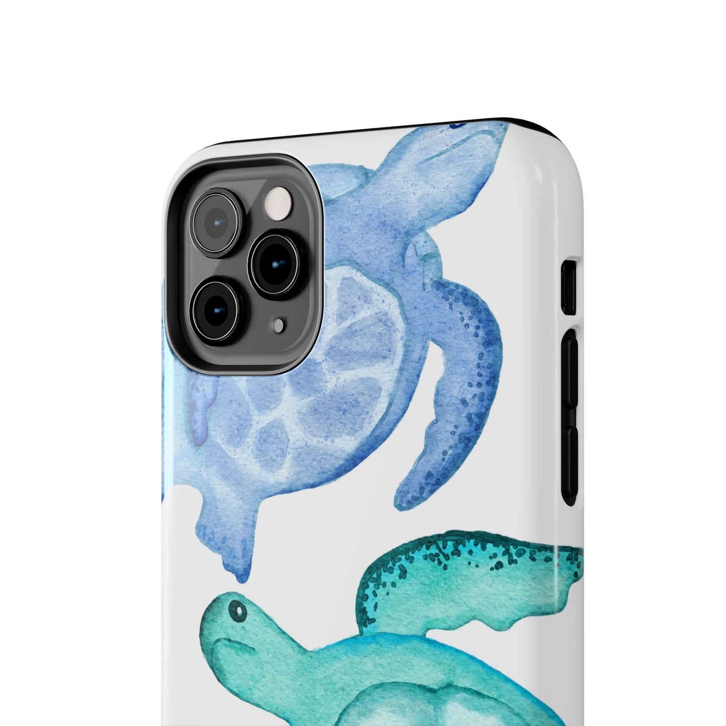 Ocean-Inspired Tough Phone Cases with Colorful Turtles