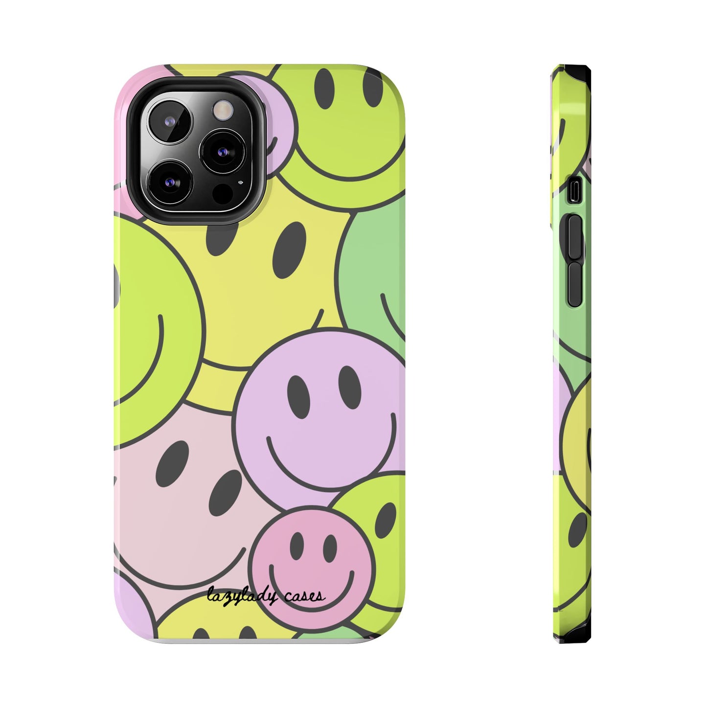 Colorful Smiley Face Tough Phone Case - Fun, Durable Protection for All Ages