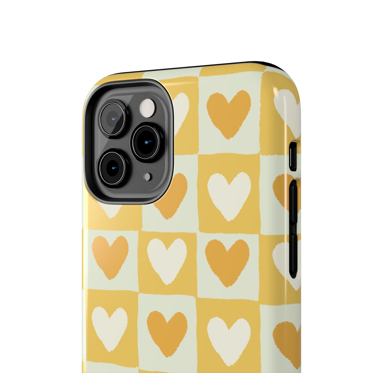 Heart Pattern Tough Phone Case - Cute & Durable for Everyday Use