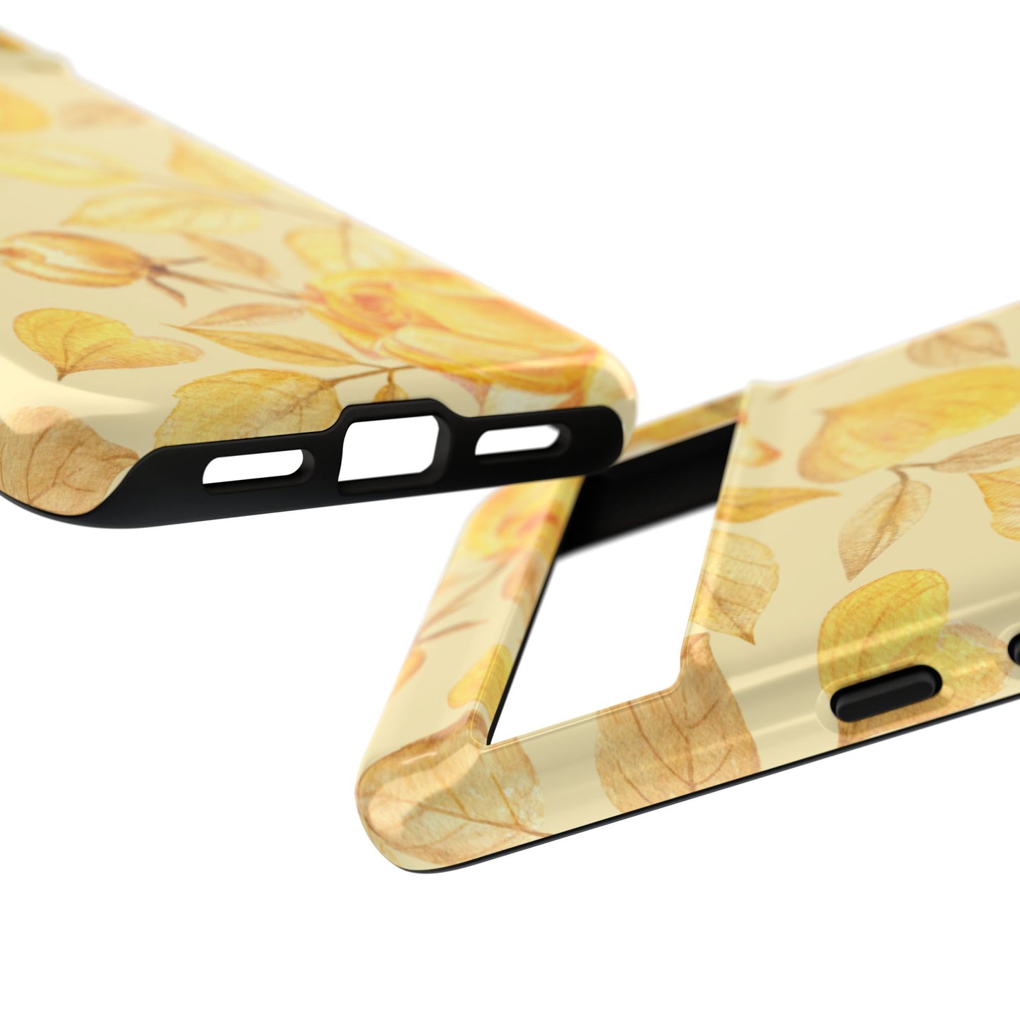 Yellow Dusk Tough Phone Case - Yellow Rose Design