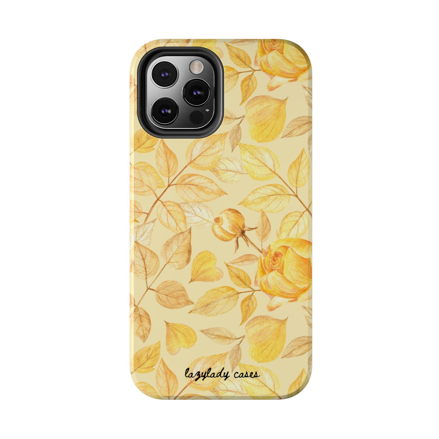 Yellow Dusk Tough Phone Case – Durable Protection with Yellow Roses Design