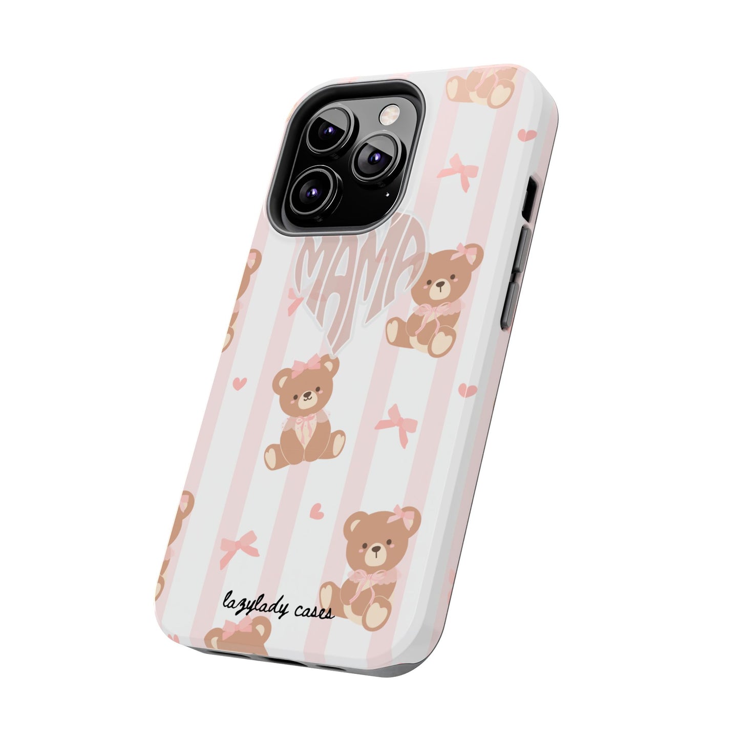 Cute Bear Mama Phone Case - Stylish Tough Case for Moms