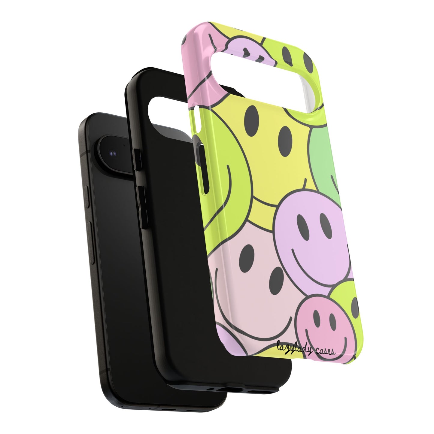 Colorful Smile Face Phone Case - Tough Protection & Fun Design
