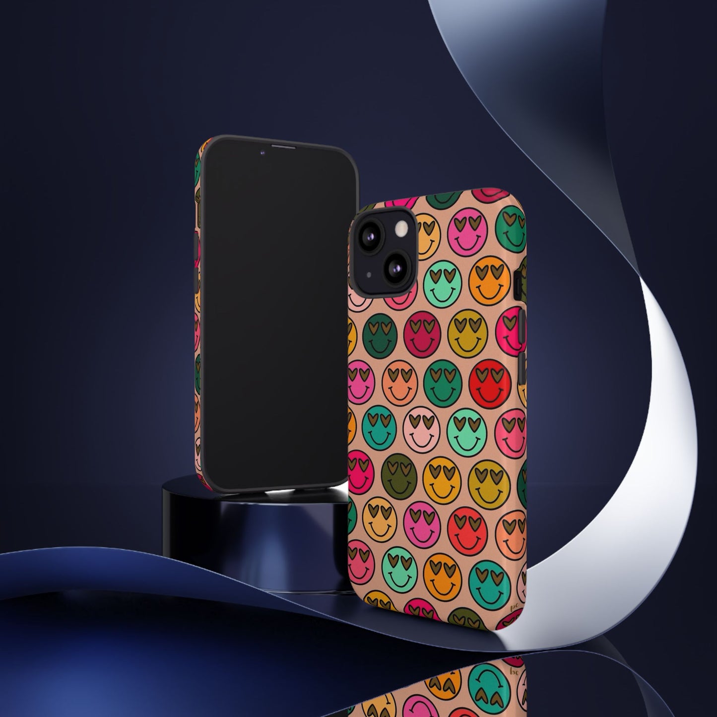 Colorful Smiley Phone Case | Tough Cases, Cute Phone Cover, Happy Vibes, Gift for Friends, Fun Phone Accessory