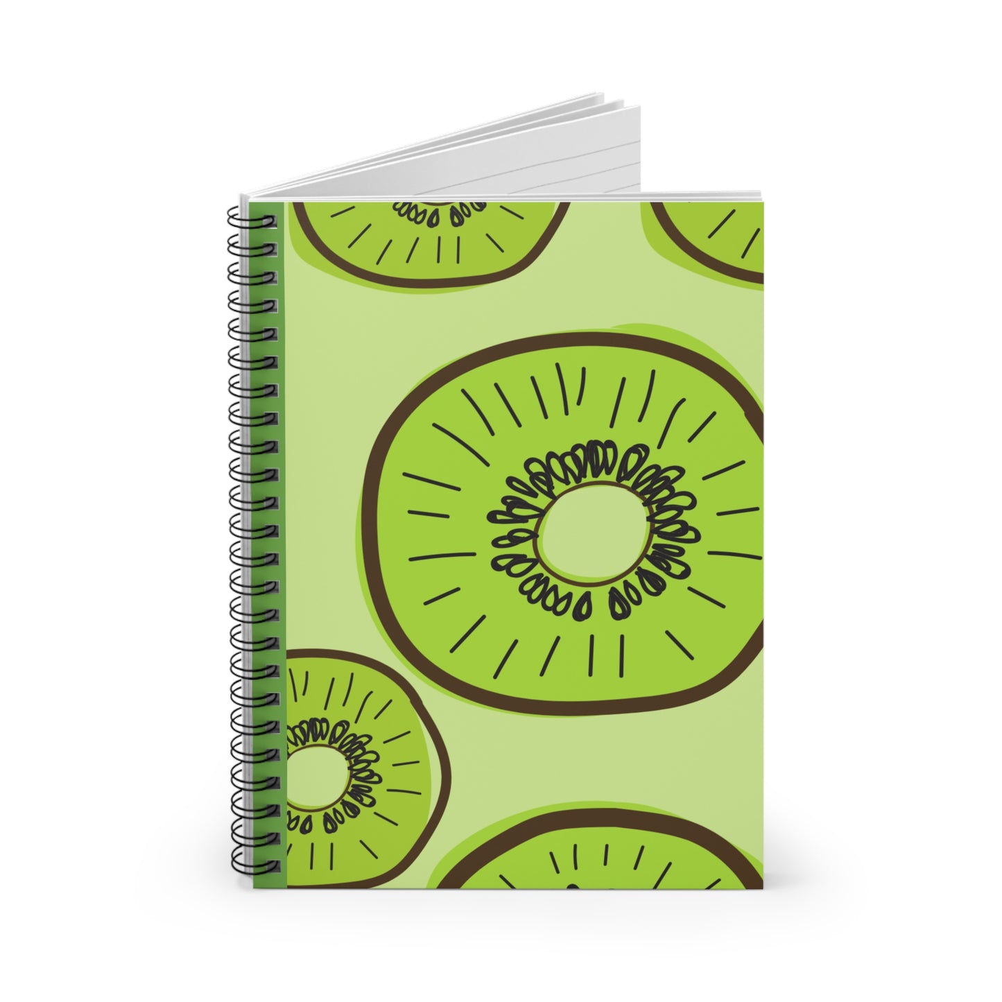 Kiwi Spiral Notebook - Bright & Fun, Perfect for Students, Teachers, Eco-Friendly Journal, Gift for Writers, Summer Vibes