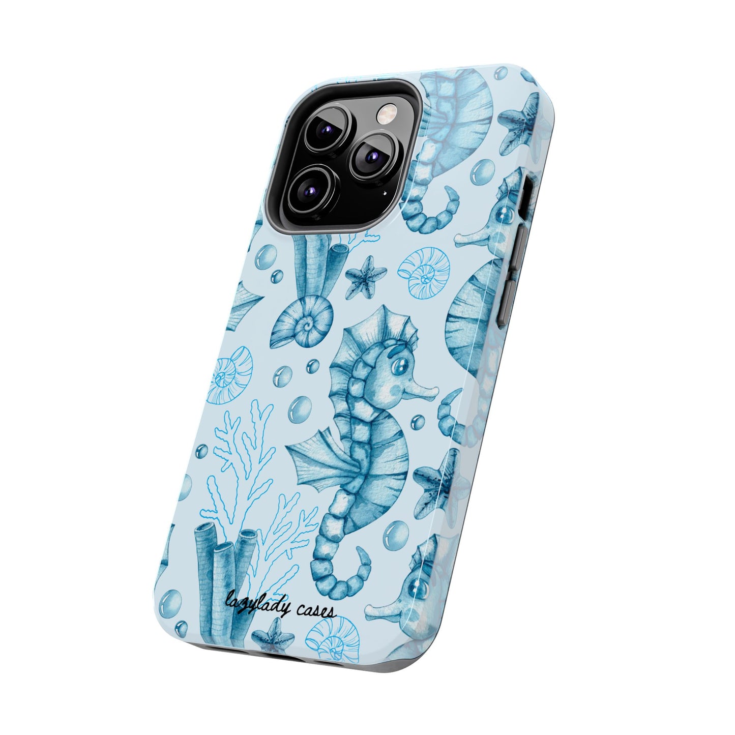 Coastal Seahorse Phone Case - Tough Protection with Beach Vibe