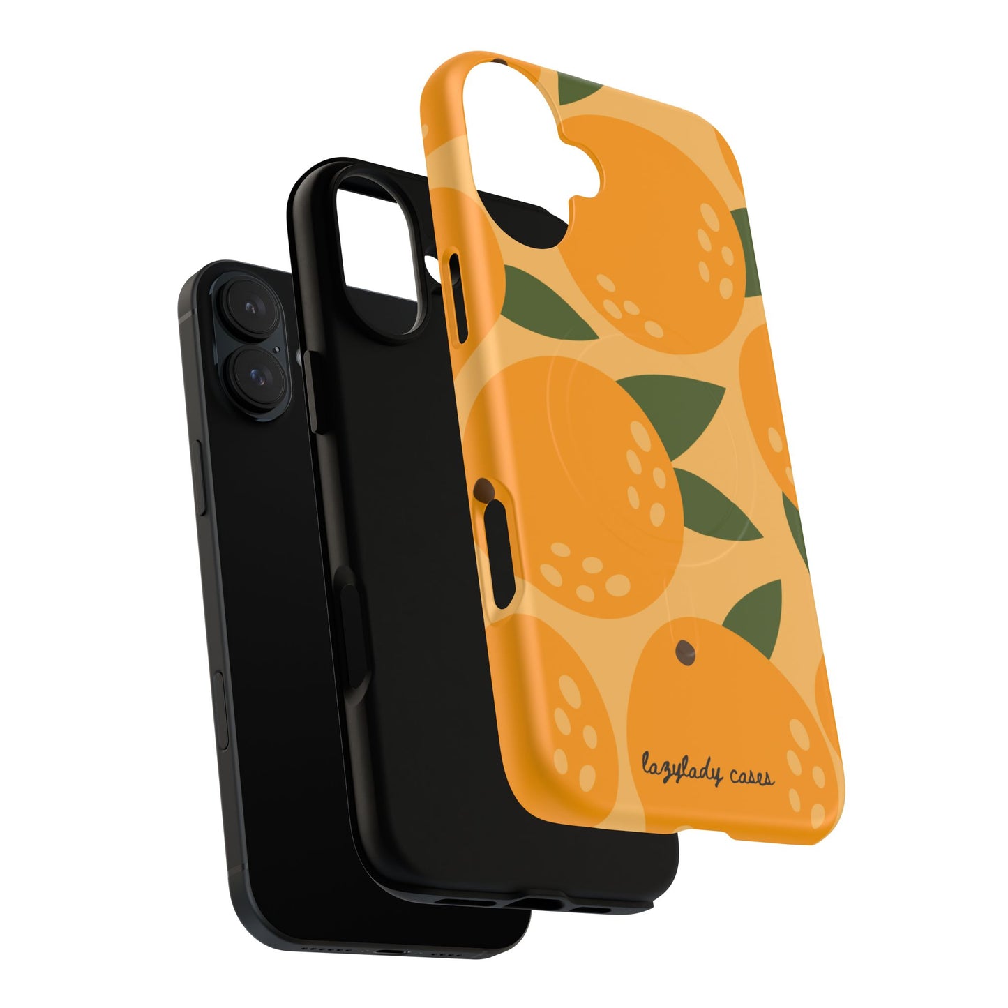 Citrus Orange Phone Case Magnetic Case for iPhone – Vibrant Orange Design