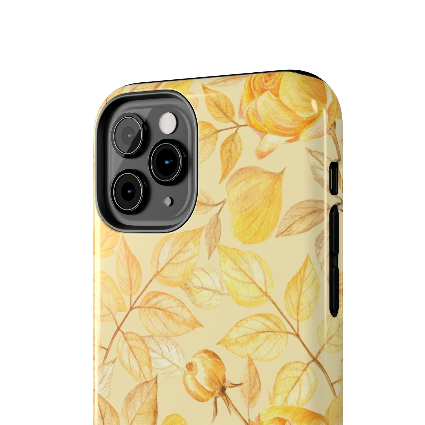 Yellow Dusk Tough Phone Case – Durable Protection with Yellow Roses Design