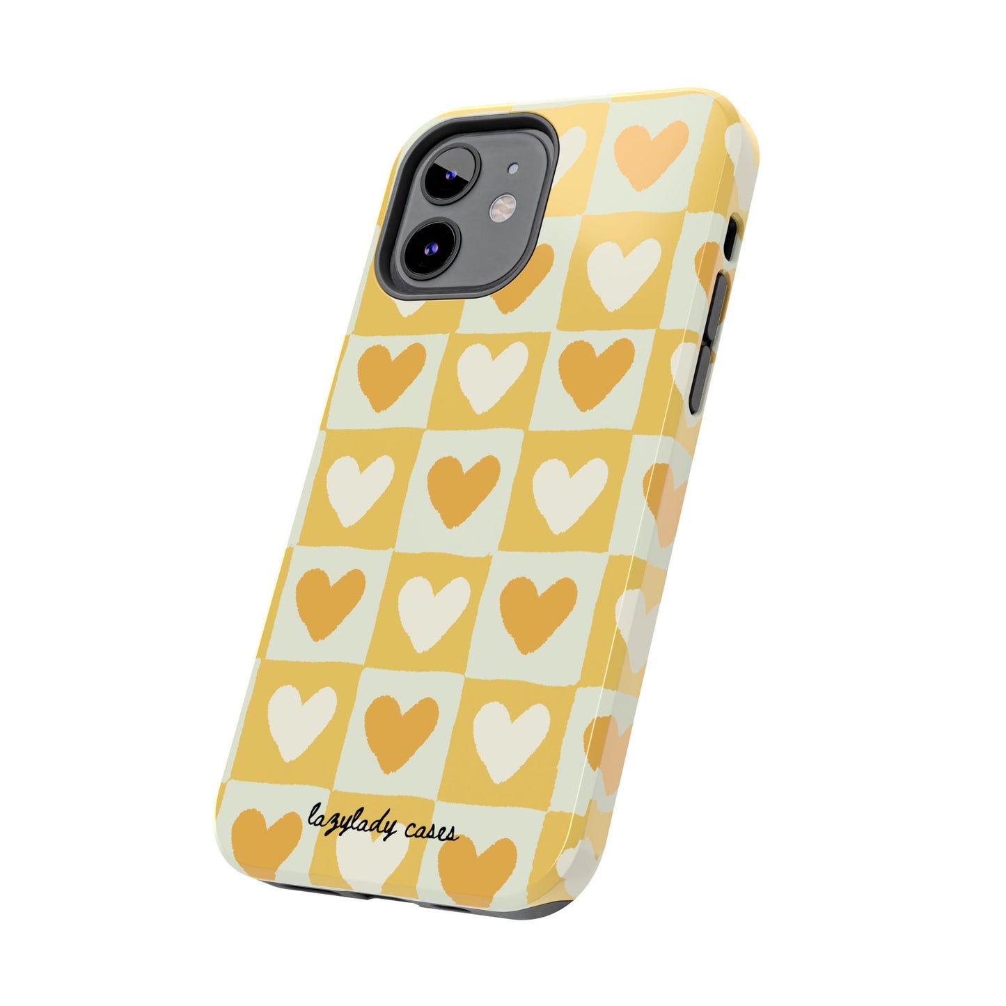 Heart Pattern Tough Phone Case - Cute & Durable for Everyday Use