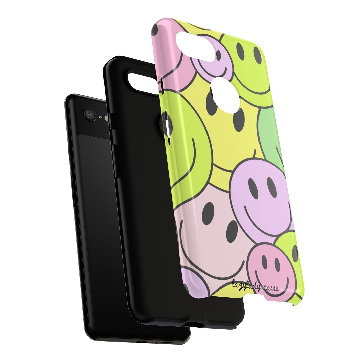 Colorful Smile Face Phone Case - Tough Protection & Fun Design