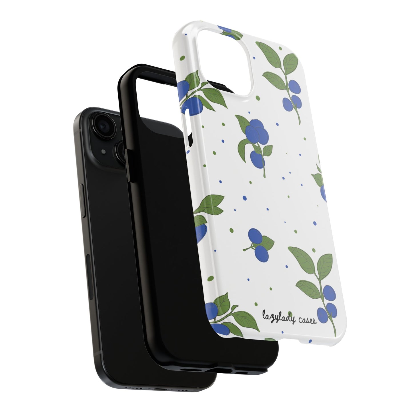 Blueberry Tough Phone Case - Durable Berry Design for Everyday Protection