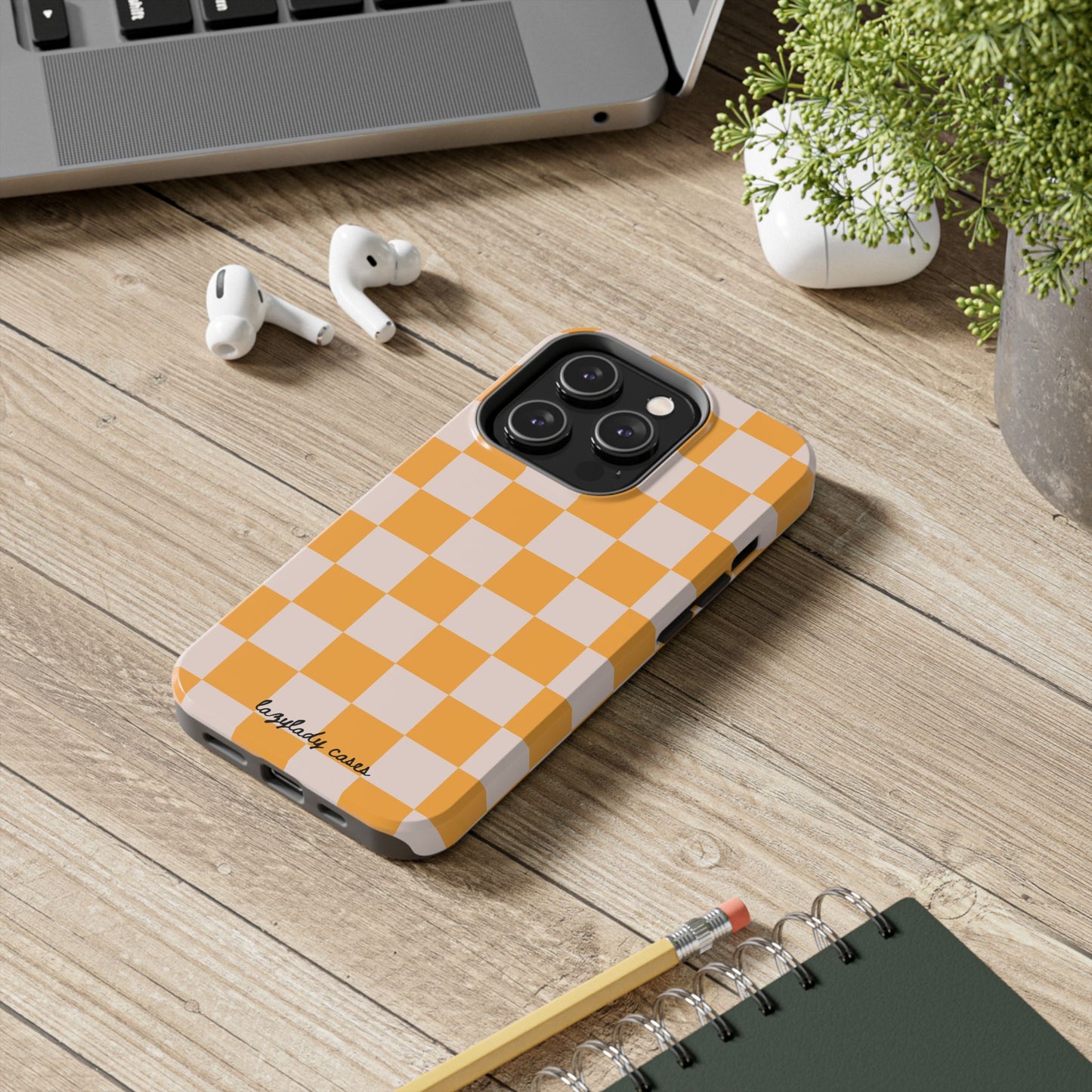 Bright Checkerboard Tough Phone Case - Stylish & Durable Protection