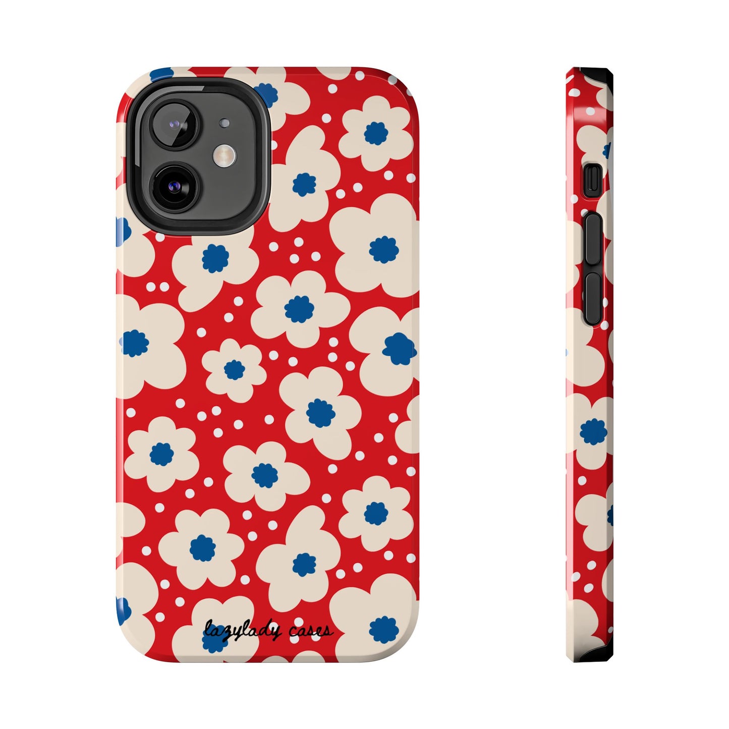 Blossom Floral Tough Phone Case - Durable Protection with Vintage Charm