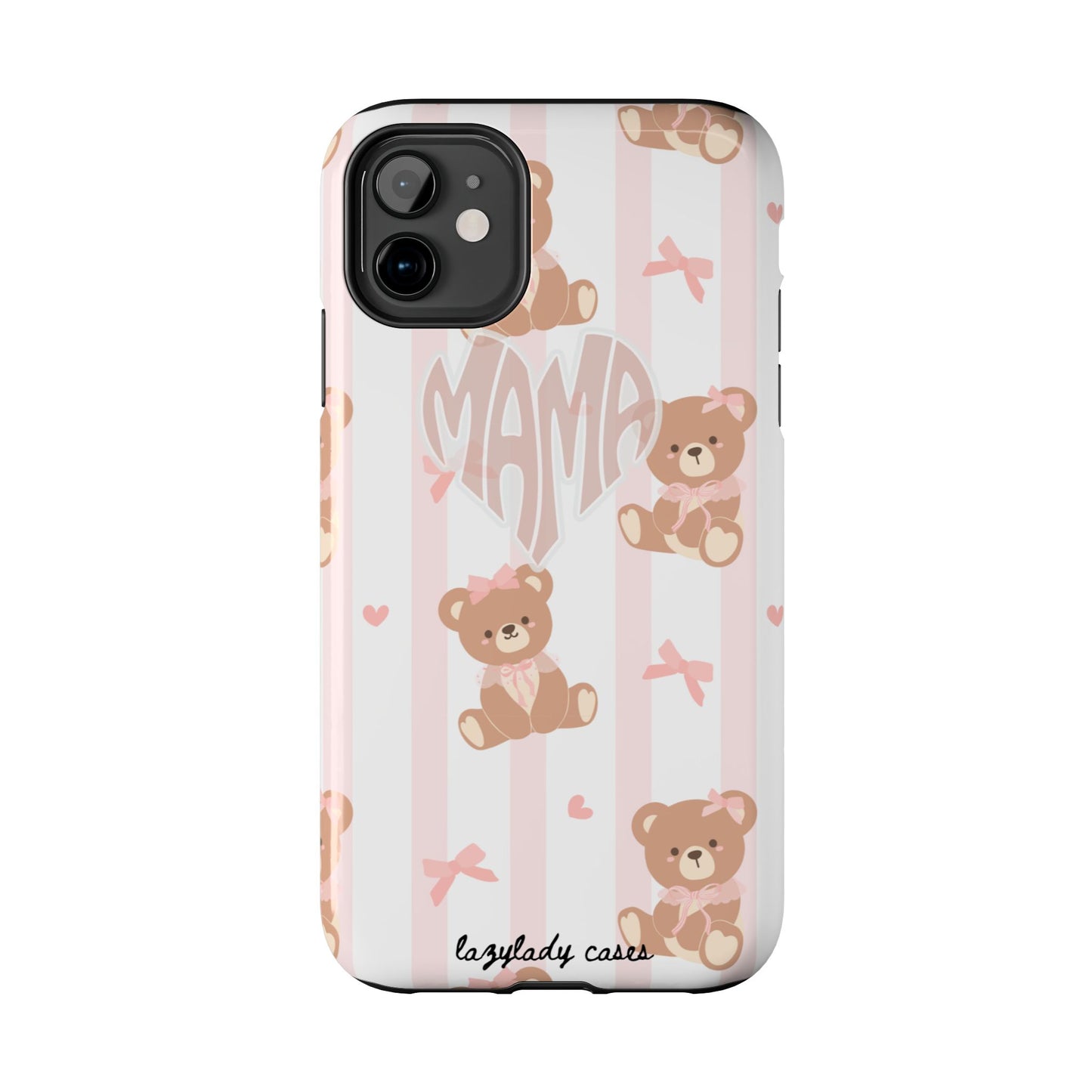 Cute Bear Mama Phone Case - Stylish Tough Case for Moms