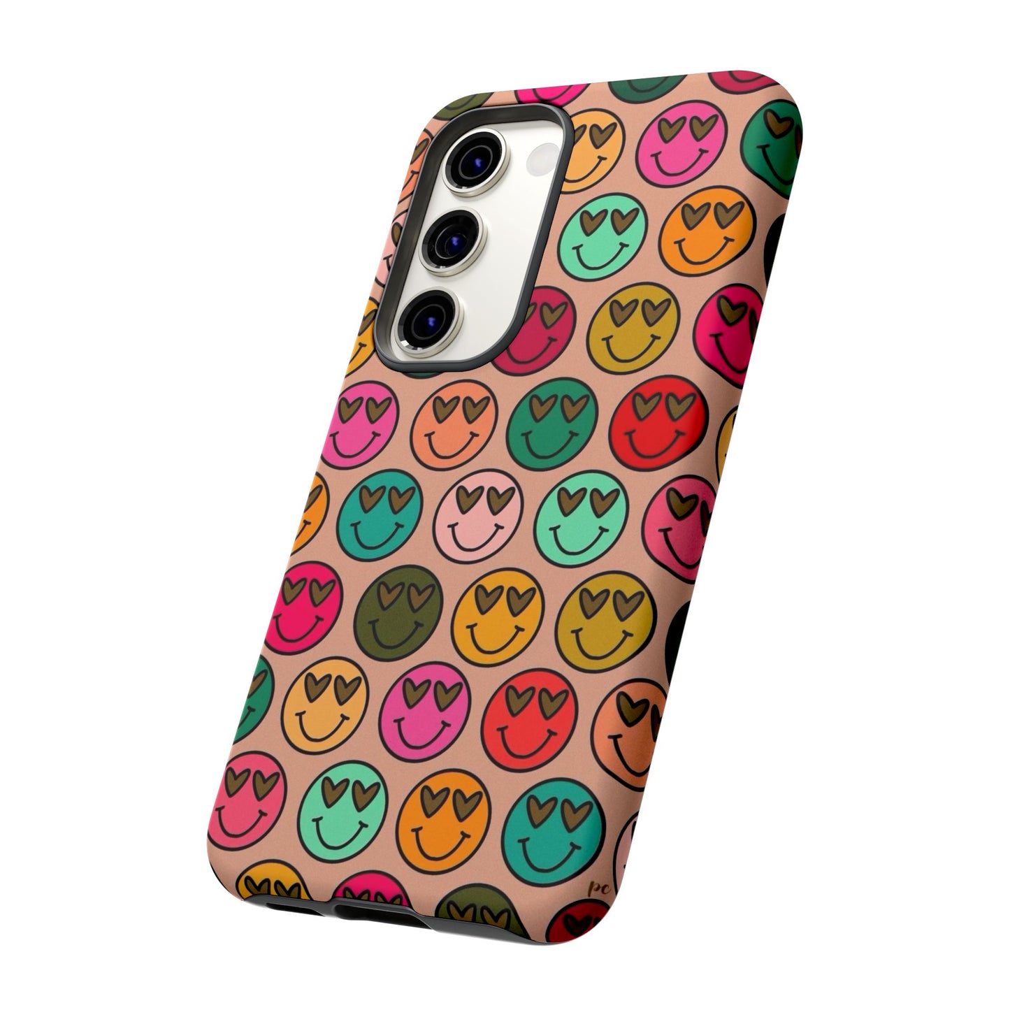 Colorful Smiley Phone Case | Tough Cases, Cute Phone Cover, Happy Vibes, Gift for Friends, Fun Phone Accessory