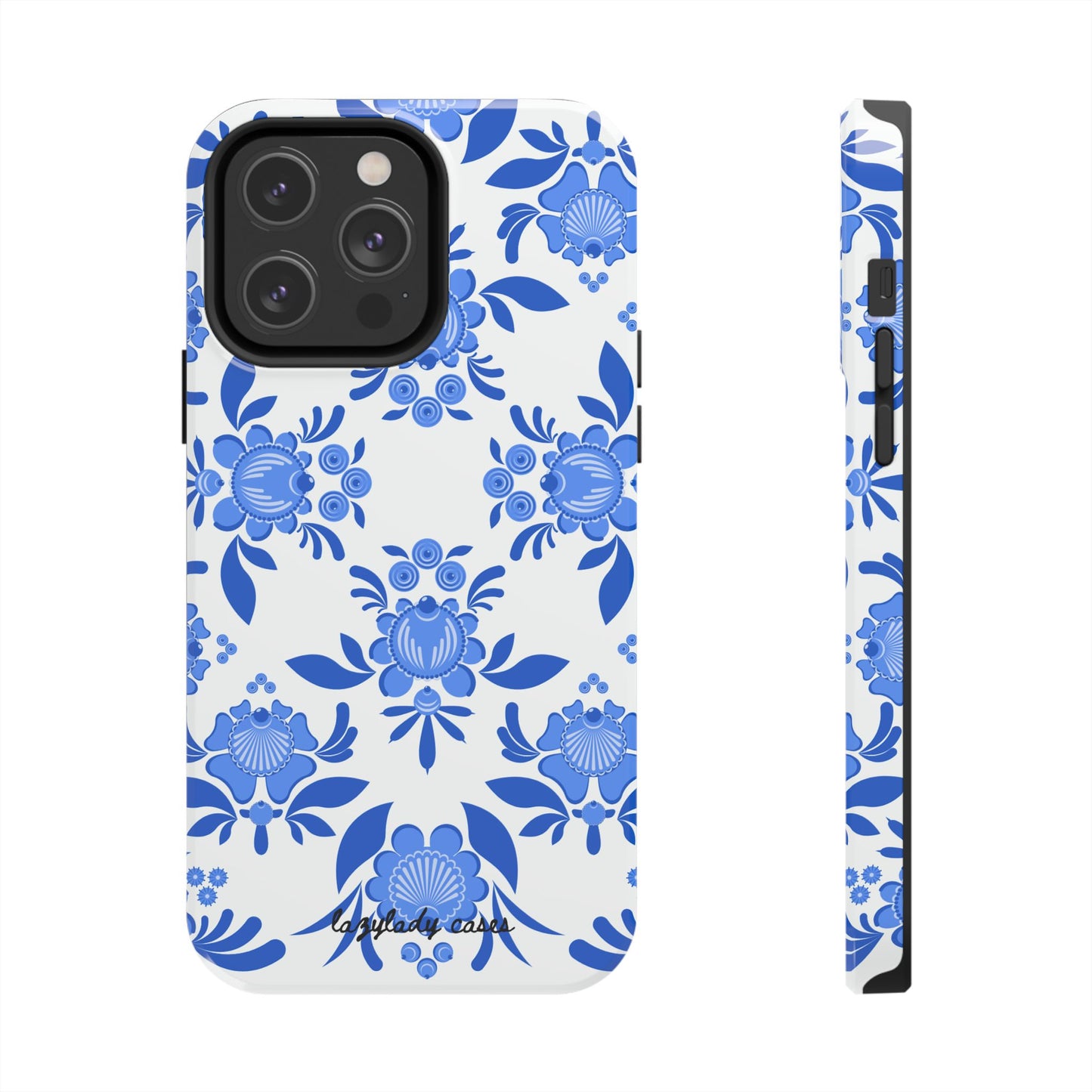 Floral Tough Phone Case - Stylish Protection for Everyday Use