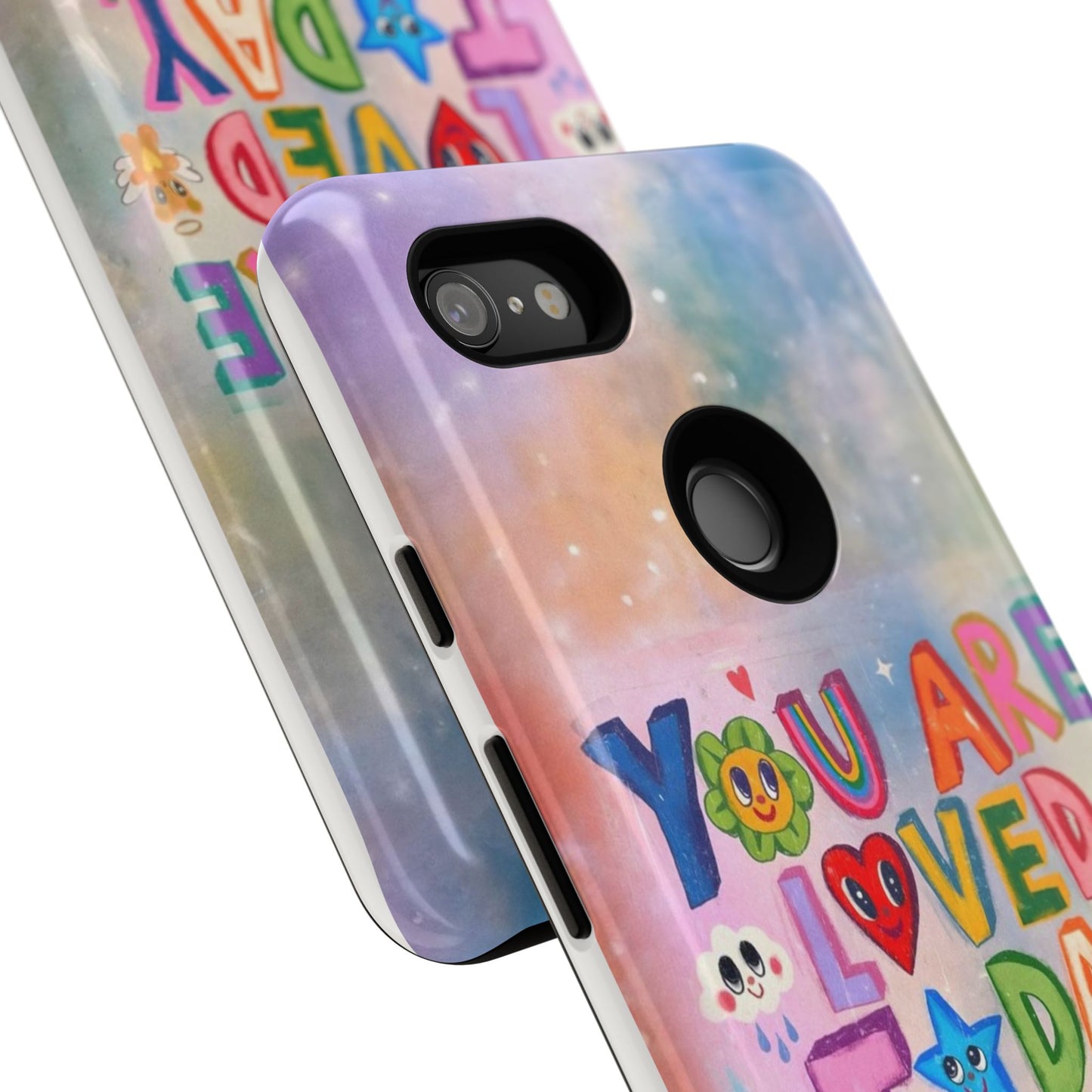 Colorful Phone Case with Positive Affirmations, Inspirational Phone Shell, Cute Gift for Teens, Motivational Tech Accessory, I Love You Case
