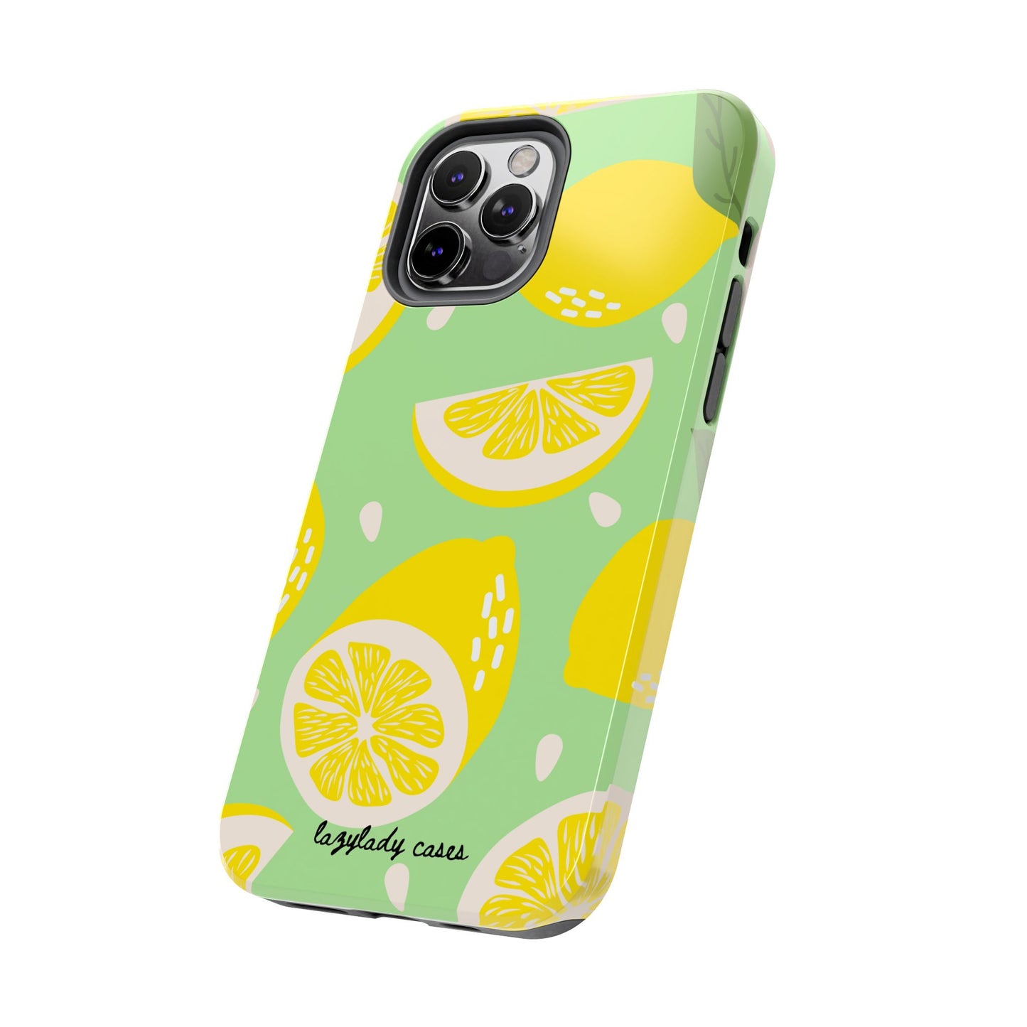 Lemon Slice Tough Phone Case - Vibrant, Durable Protection for Citrus Lovers