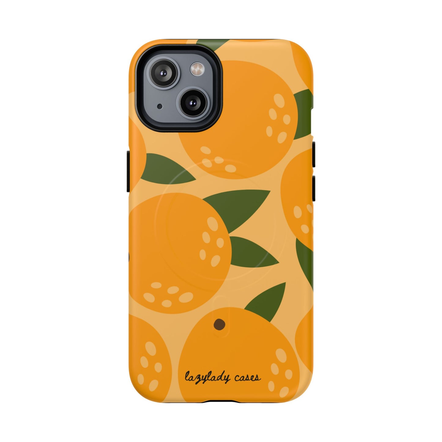 Citrus Orange Phone Case Magnetic Case for iPhone – Vibrant Orange Design