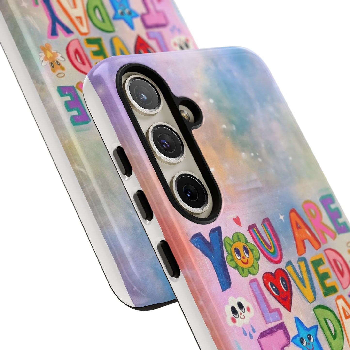 Colorful Phone Case with Positive Affirmations, Inspirational Phone Shell, Cute Gift for Teens, Motivational Tech Accessory, I Love You Case