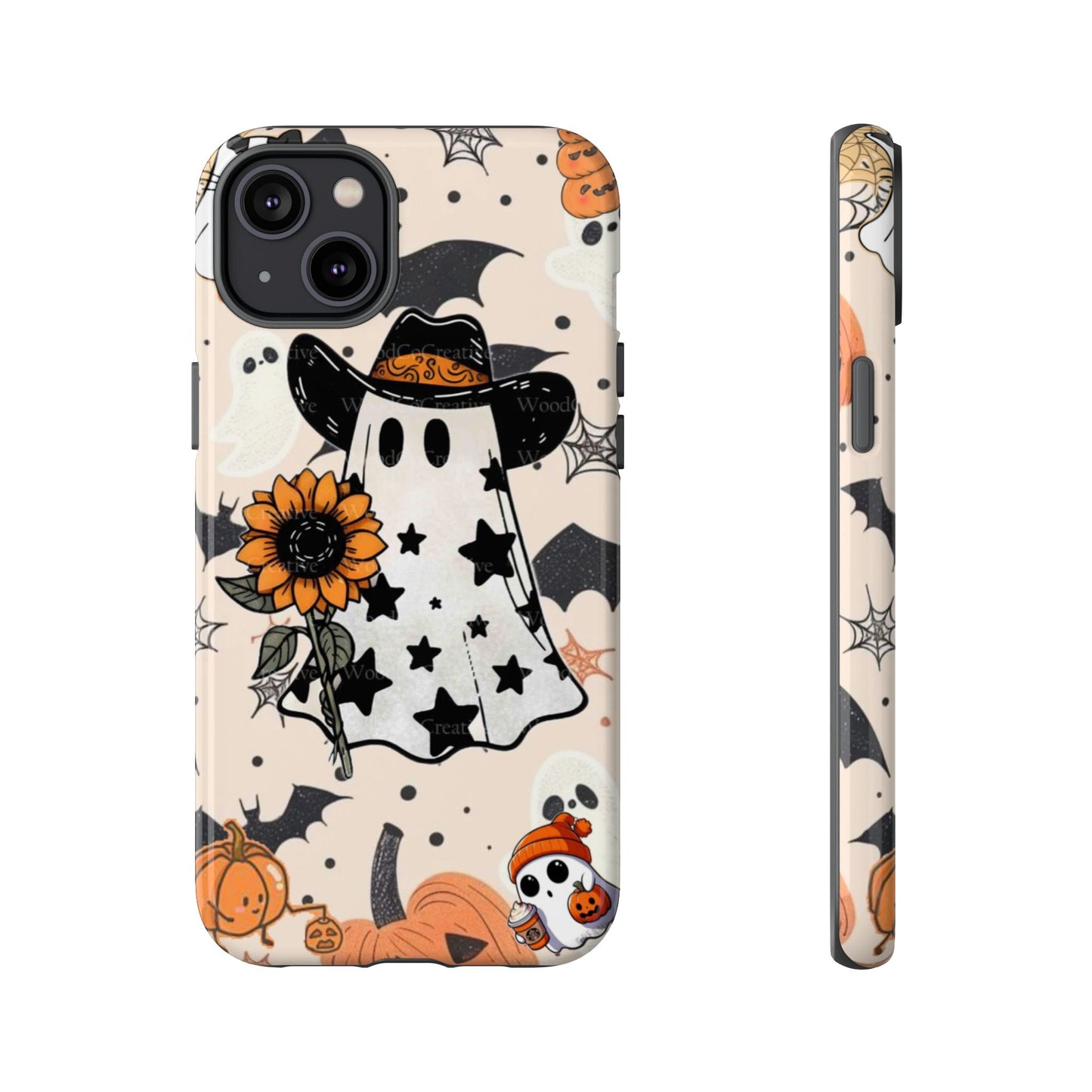 Cute Ghost Phone Case, Halloween Decor, Spooky Gift, Fall Accessories, Pumpkin Lover's Gift, Autumn Vibes, Trick or Treat
