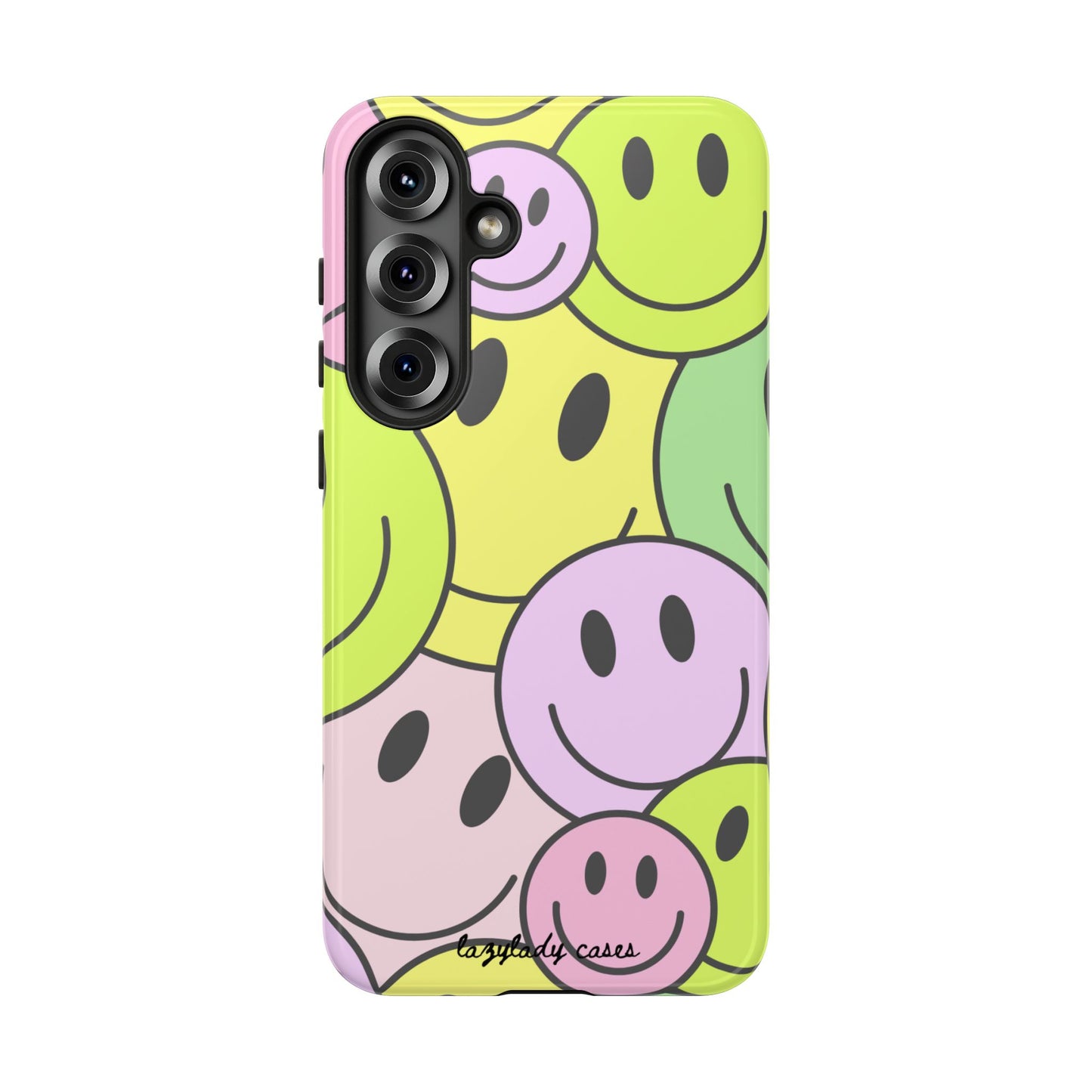 Colorful Smile Face Phone Case - Tough Protection & Fun Design