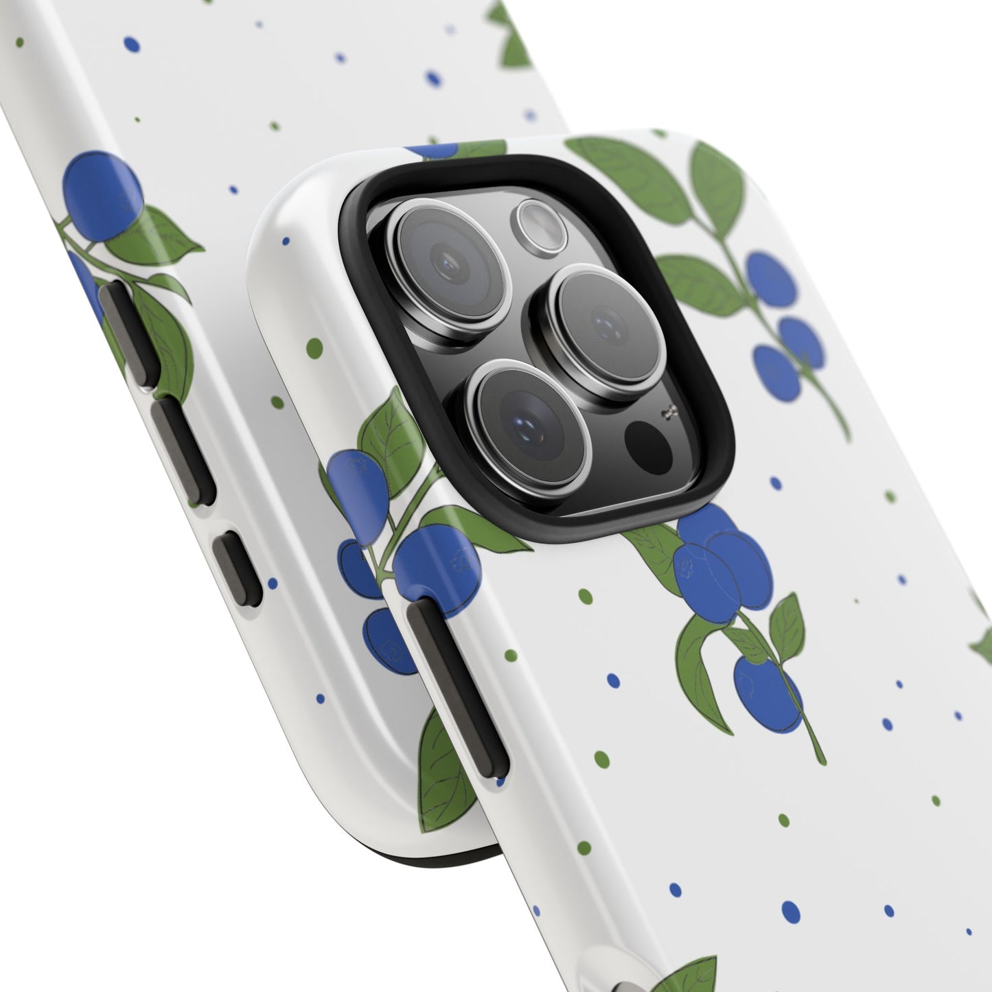 Blueberry Tough Phone Case - Durable Berry Design for Everyday Protection