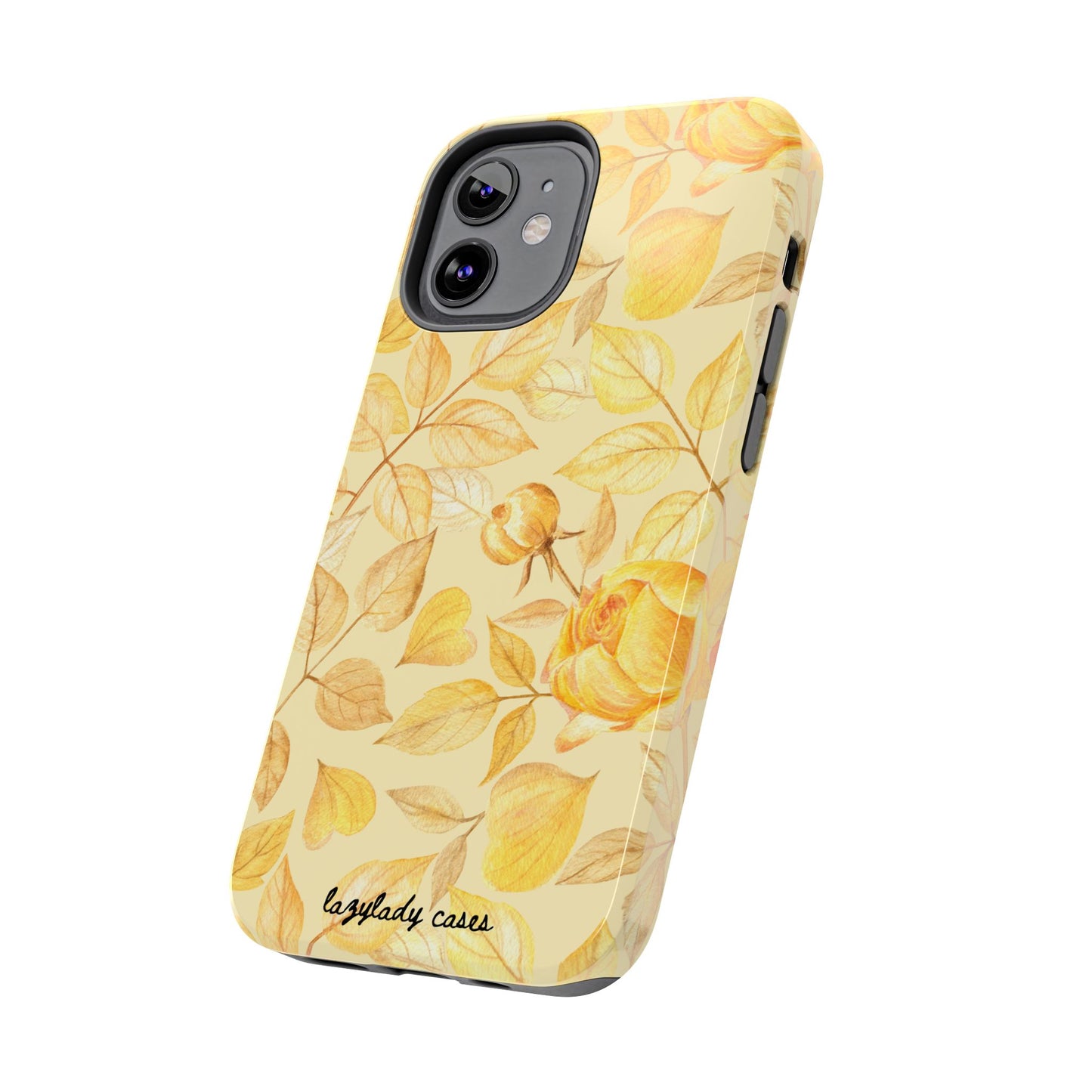 Yellow Dusk Tough Phone Case – Durable Protection with Yellow Roses Design