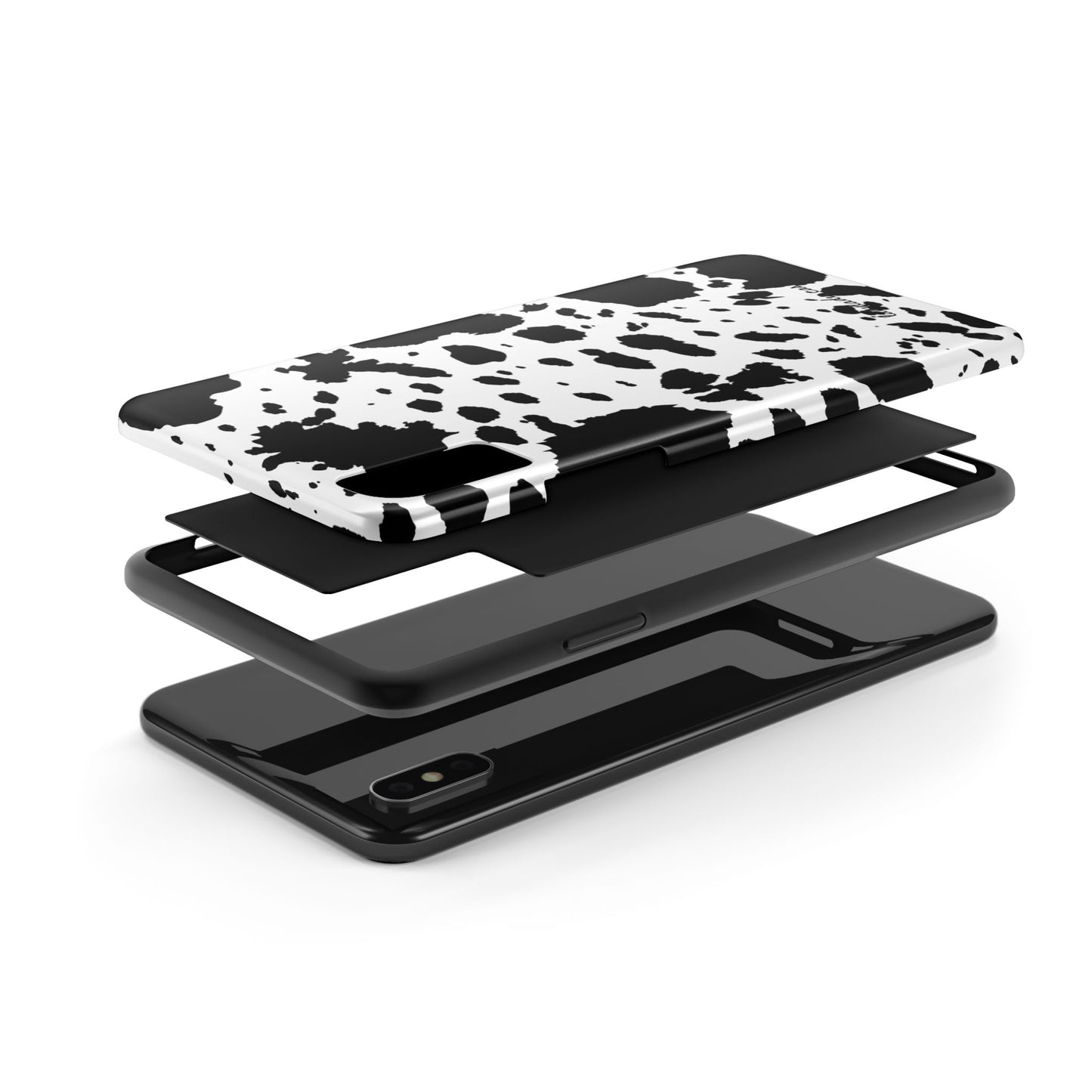 Stylish Cow Print Tough Phone Case | Durable & Trendy Accessory