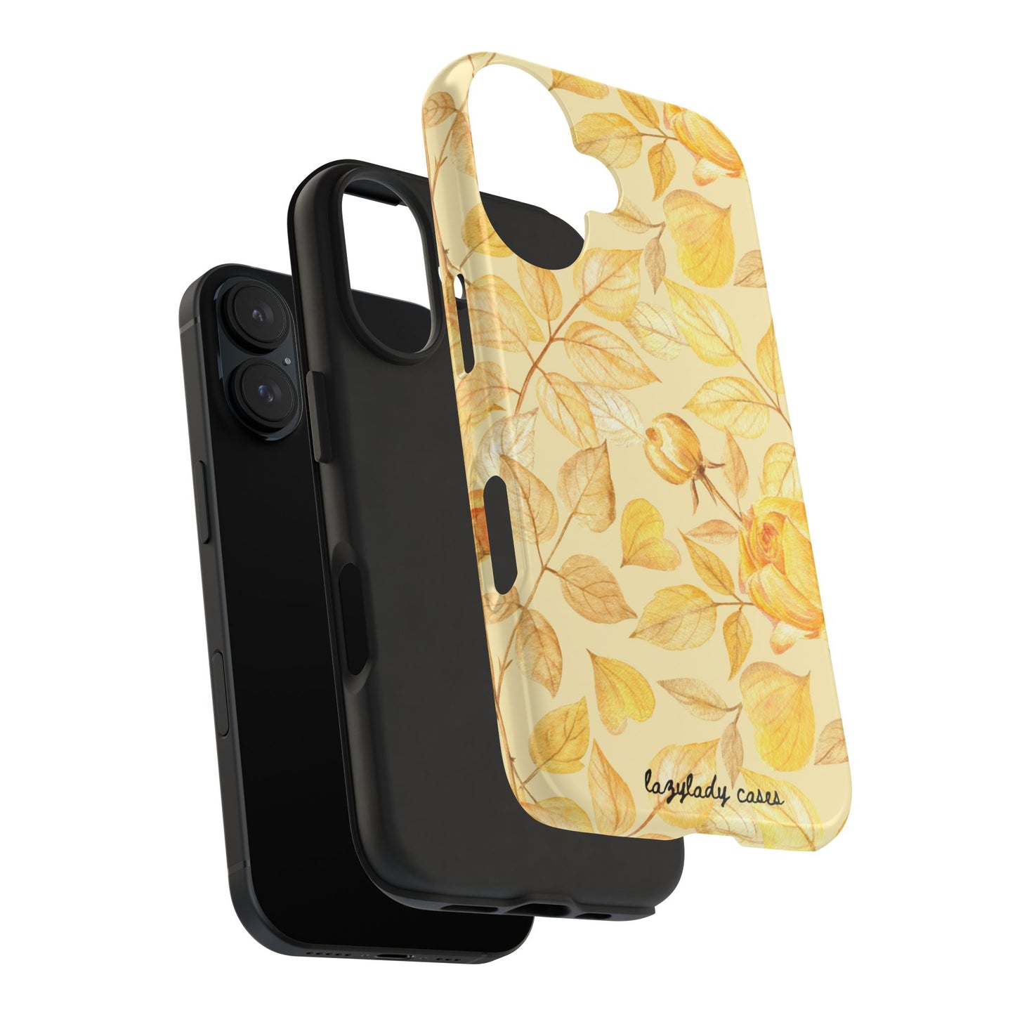 Yellow Dusk Tough Phone Case – Durable Protection with Yellow Roses Design