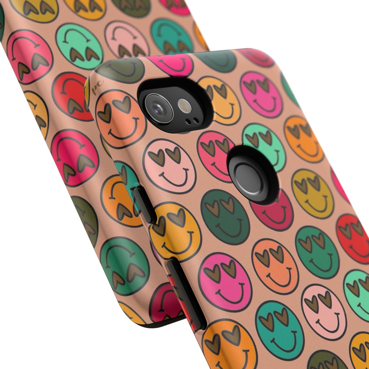 Colorful Smiley Phone Case | Tough Cases, Cute Phone Cover, Happy Vibes, Gift for Friends, Fun Phone Accessory