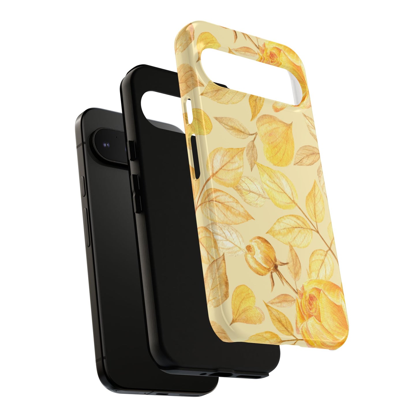 Yellow Dusk Tough Phone Case - Yellow Rose Design