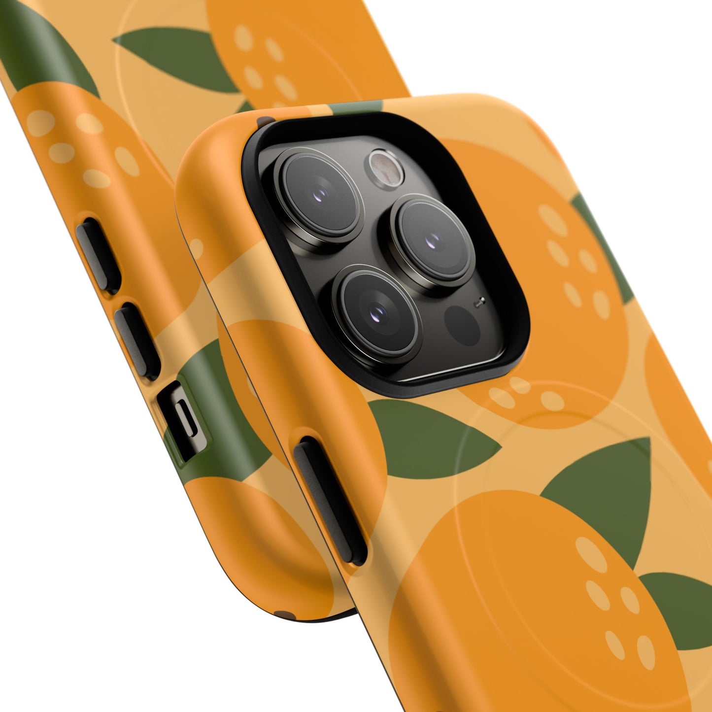 Citrus Orange Phone Case Magnetic Case for iPhone – Vibrant Orange Design