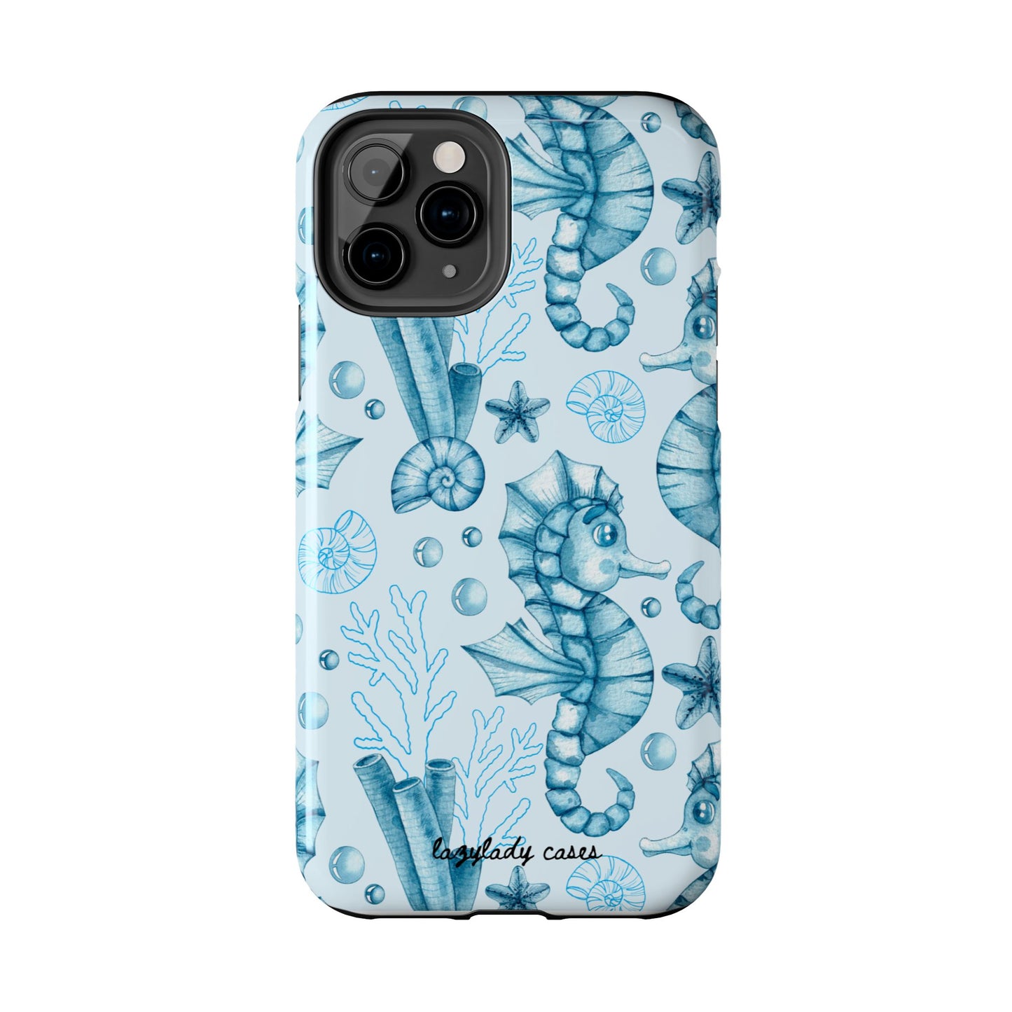Coastal Seahorse Phone Case - Tough Protection with Beach Vibe