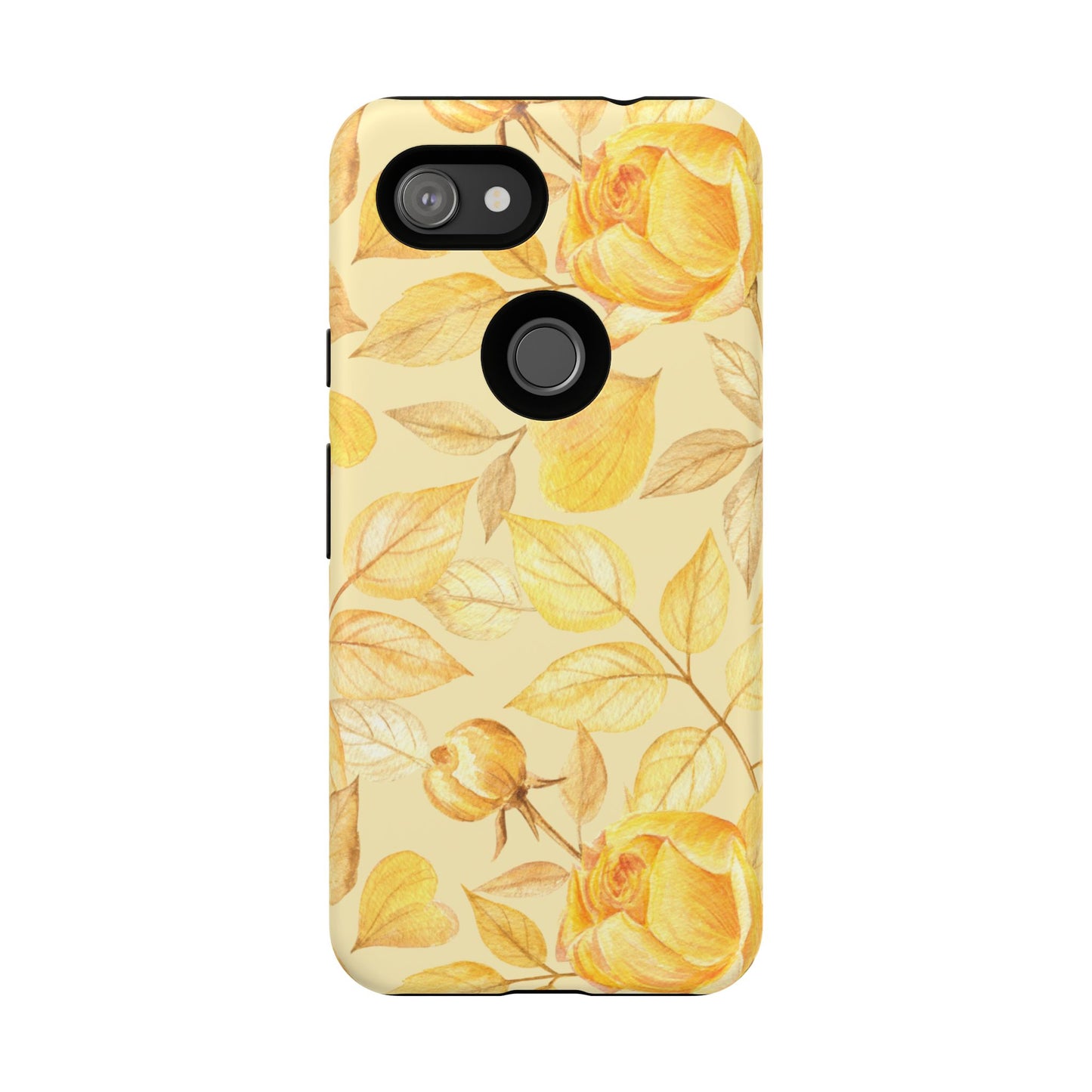 Yellow Dusk Tough Phone Case - Yellow Rose Design