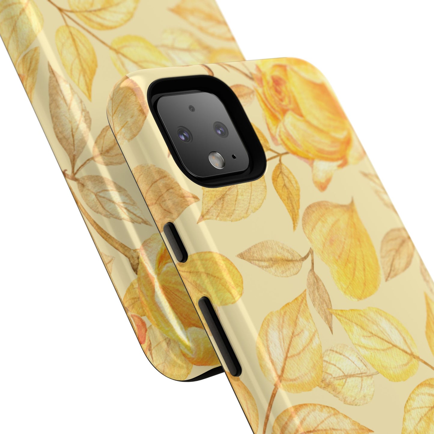 Yellow Dusk Tough Phone Case - Yellow Rose Design
