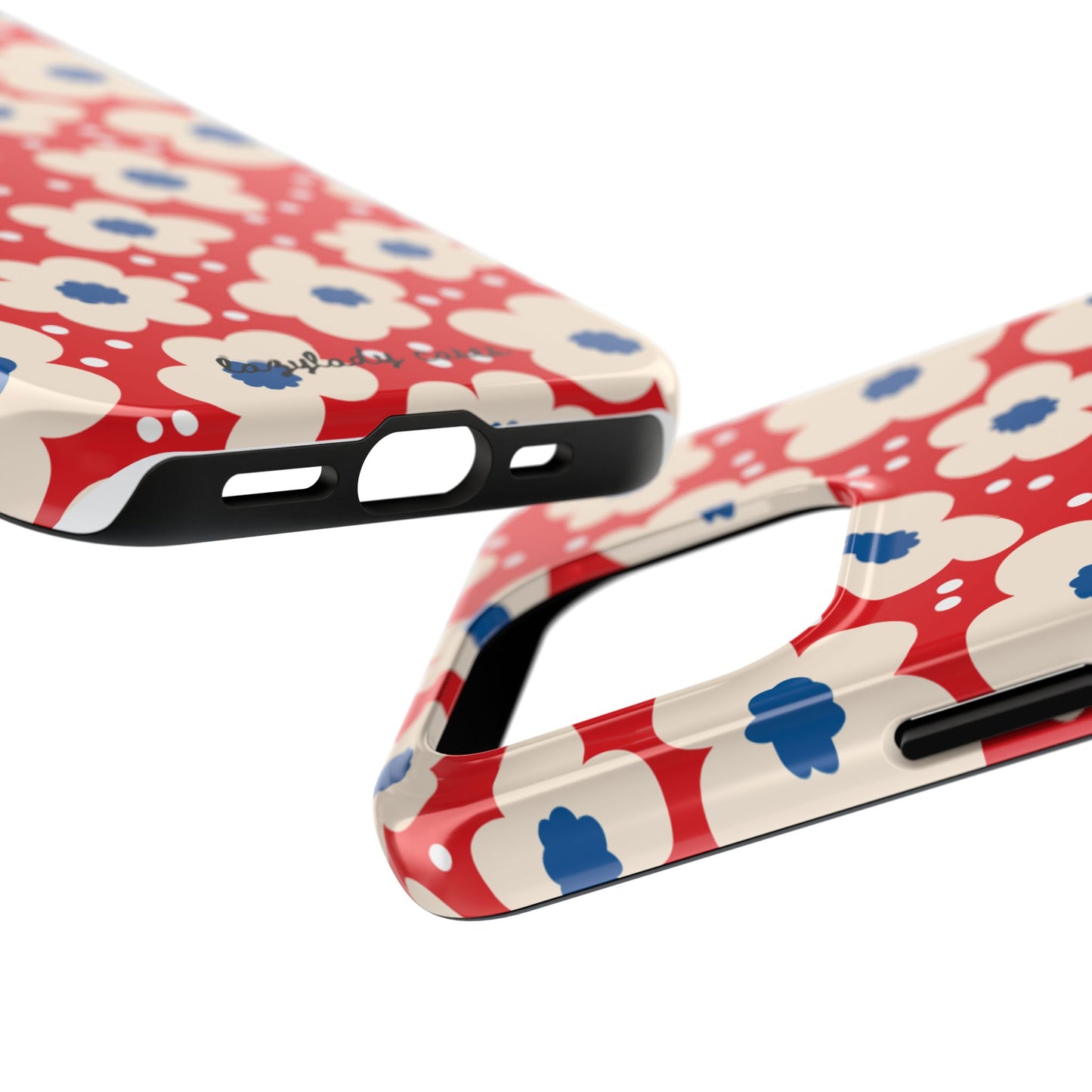 Blossom Floral Tough Phone Case - Durable Protection with Vintage Charm