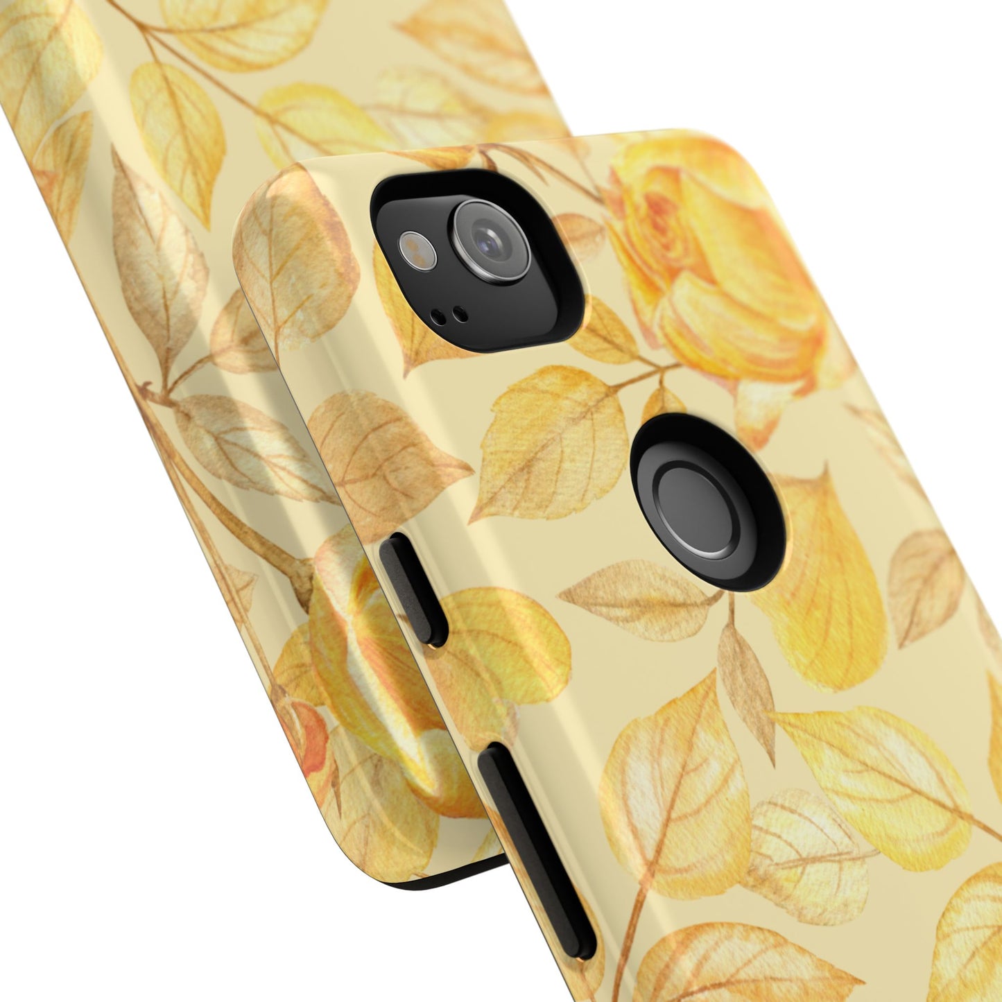 Yellow Dusk Tough Phone Case - Yellow Rose Design