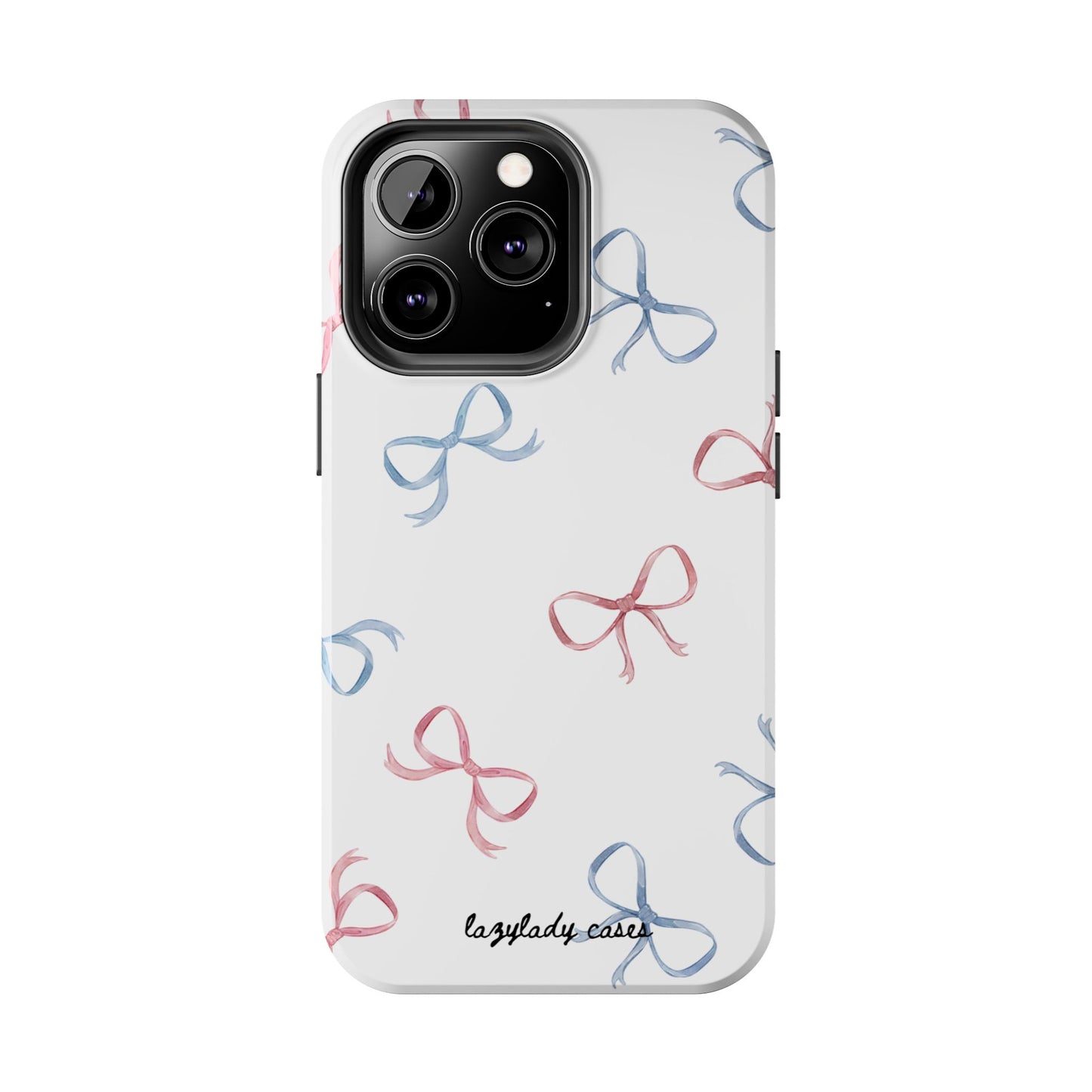 Chic Bow Pattern Tough Phone Case | Stylish Protection for Your Device