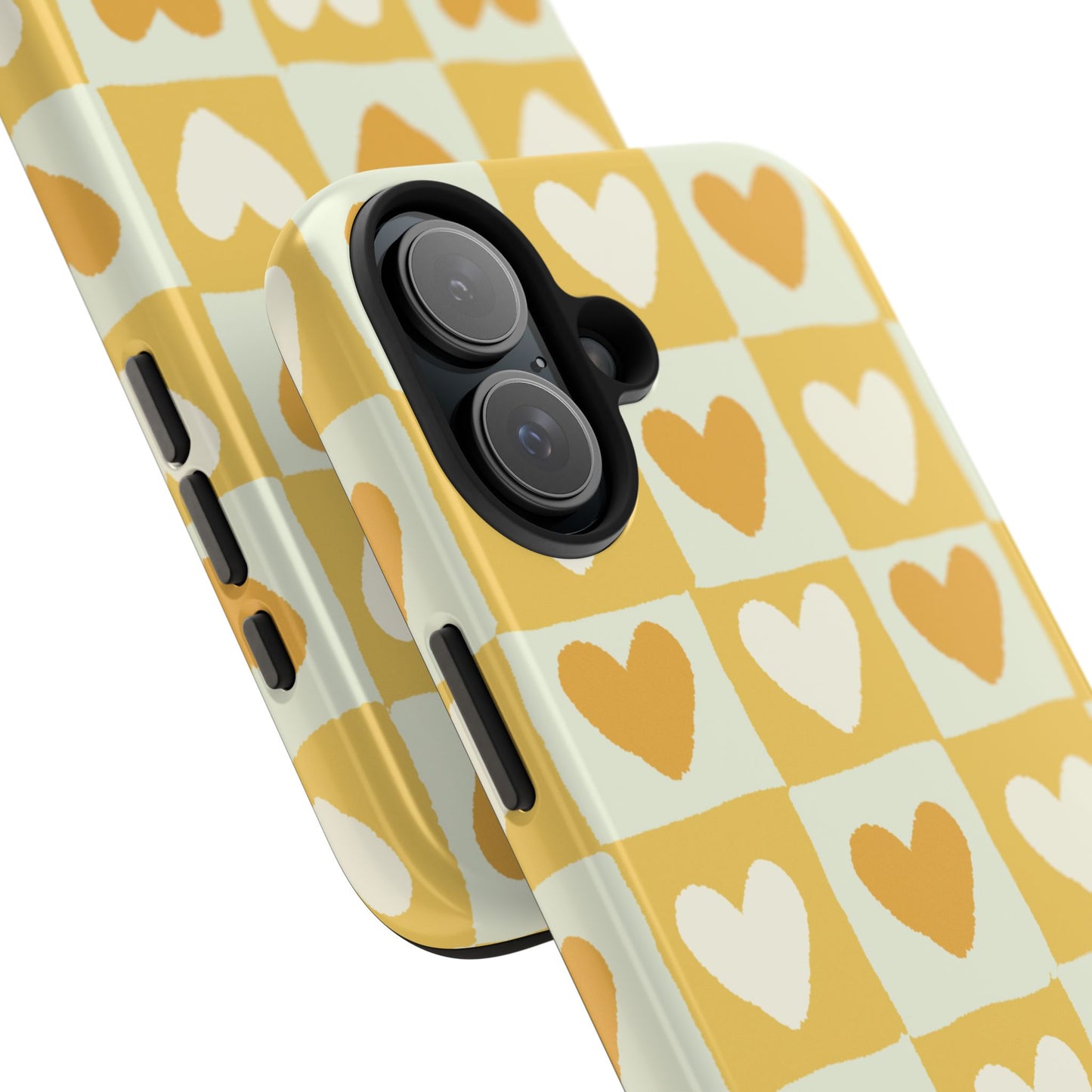 Heart Pattern Tough Phone Case - Cute & Durable for Everyday Use
