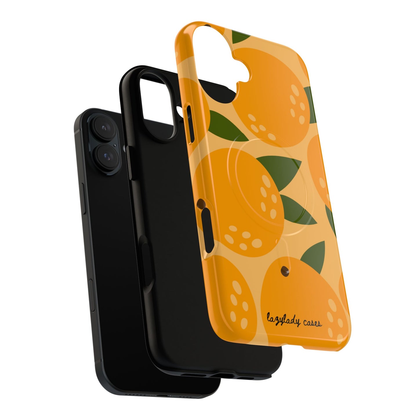 Citrus Orange Phone Case Magnetic Case for iPhone – Vibrant Orange Design