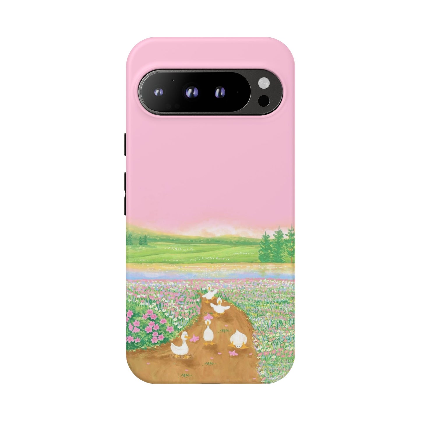 Pastel Floral Phone Case, Tough Cases for Nature Lovers, Cute Phone Accessories, Spring Gifts, Unique Mobile Covers