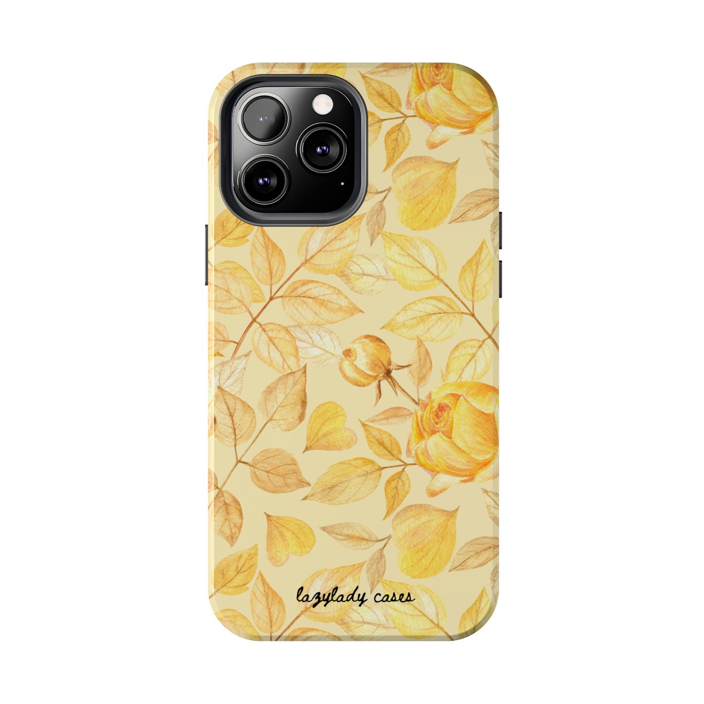 Yellow Dusk Tough Phone Case – Durable Protection with Yellow Roses Design