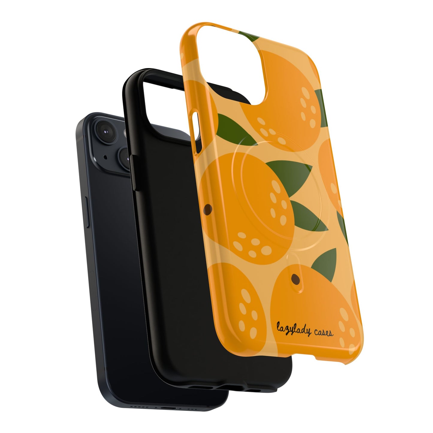 Citrus Orange Phone Case Magnetic Case for iPhone – Vibrant Orange Design