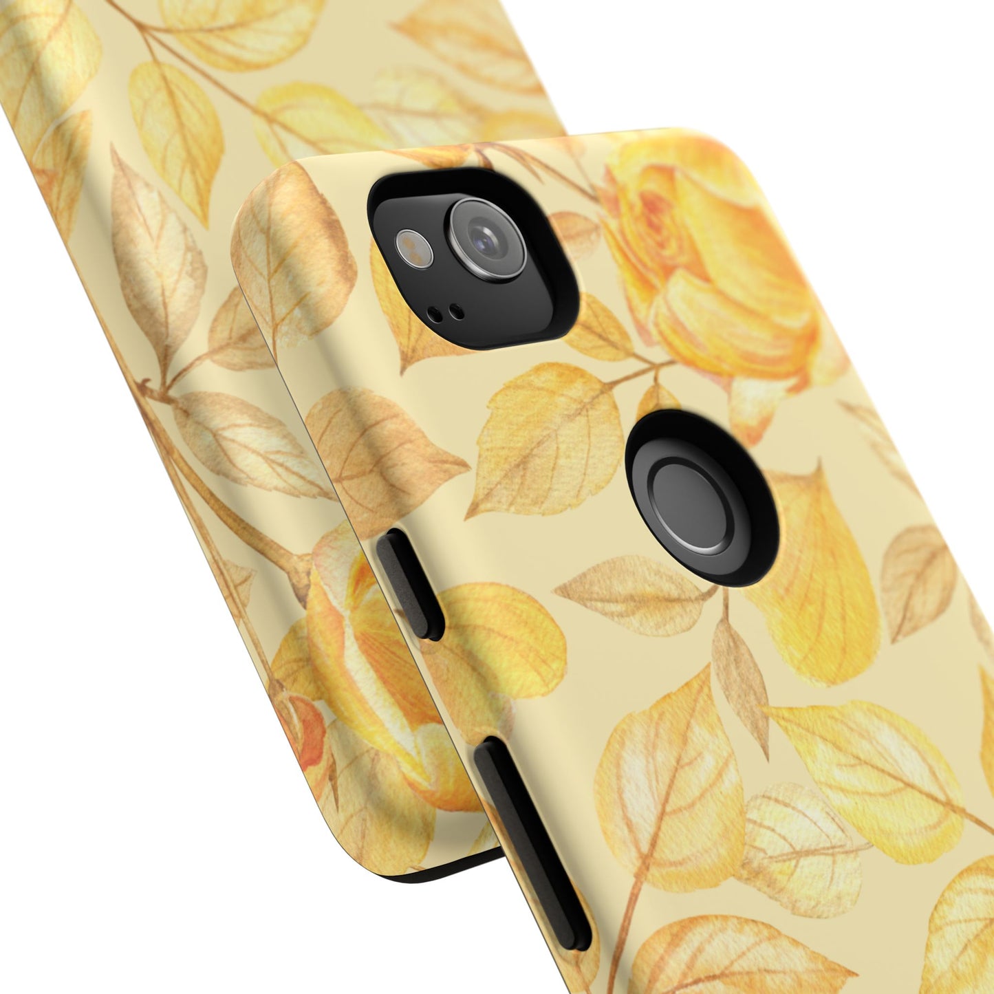Yellow Dusk Tough Phone Case - Yellow Rose Design
