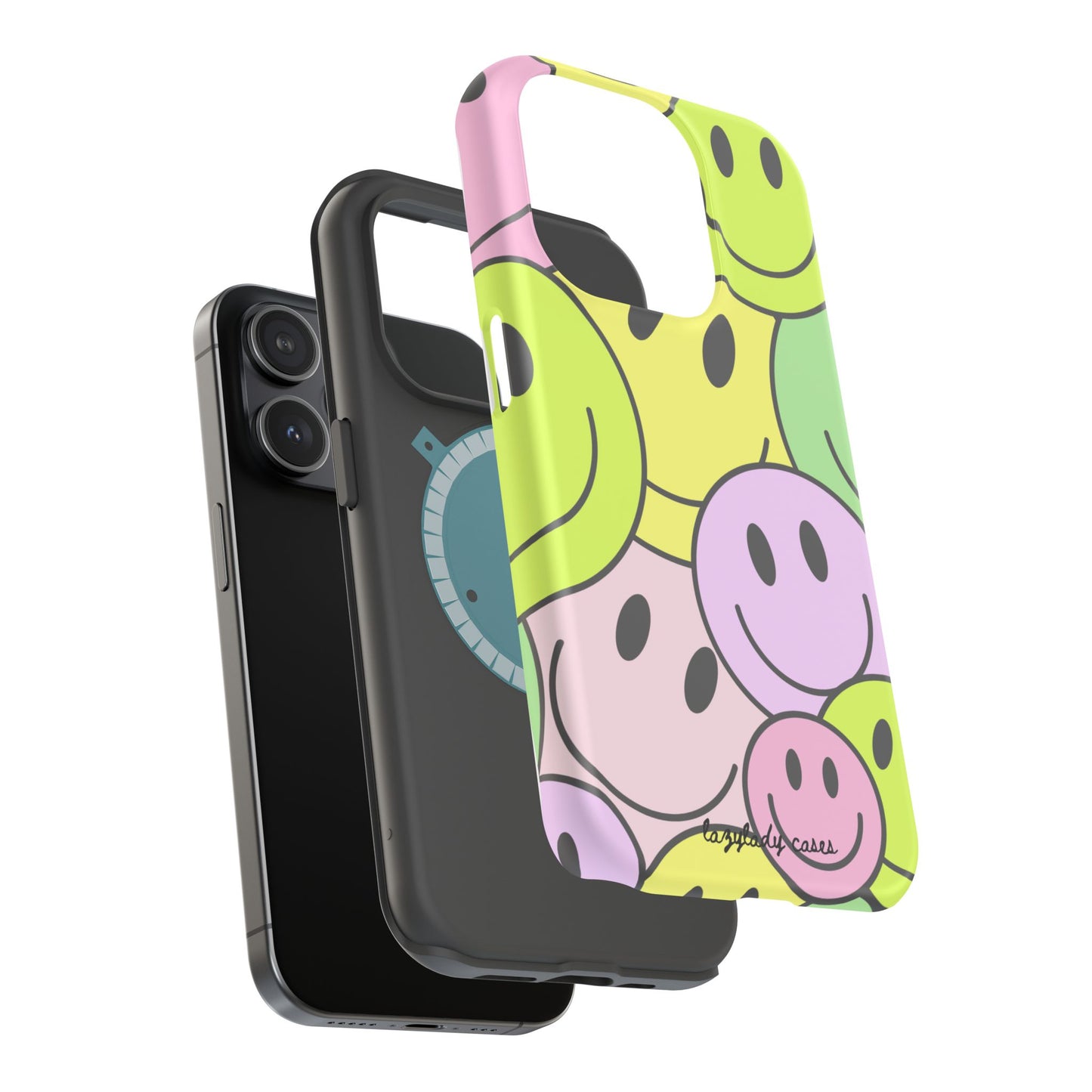 Colorful Smiley Face Magnetic Tough Case for Fun-Loving Individuals