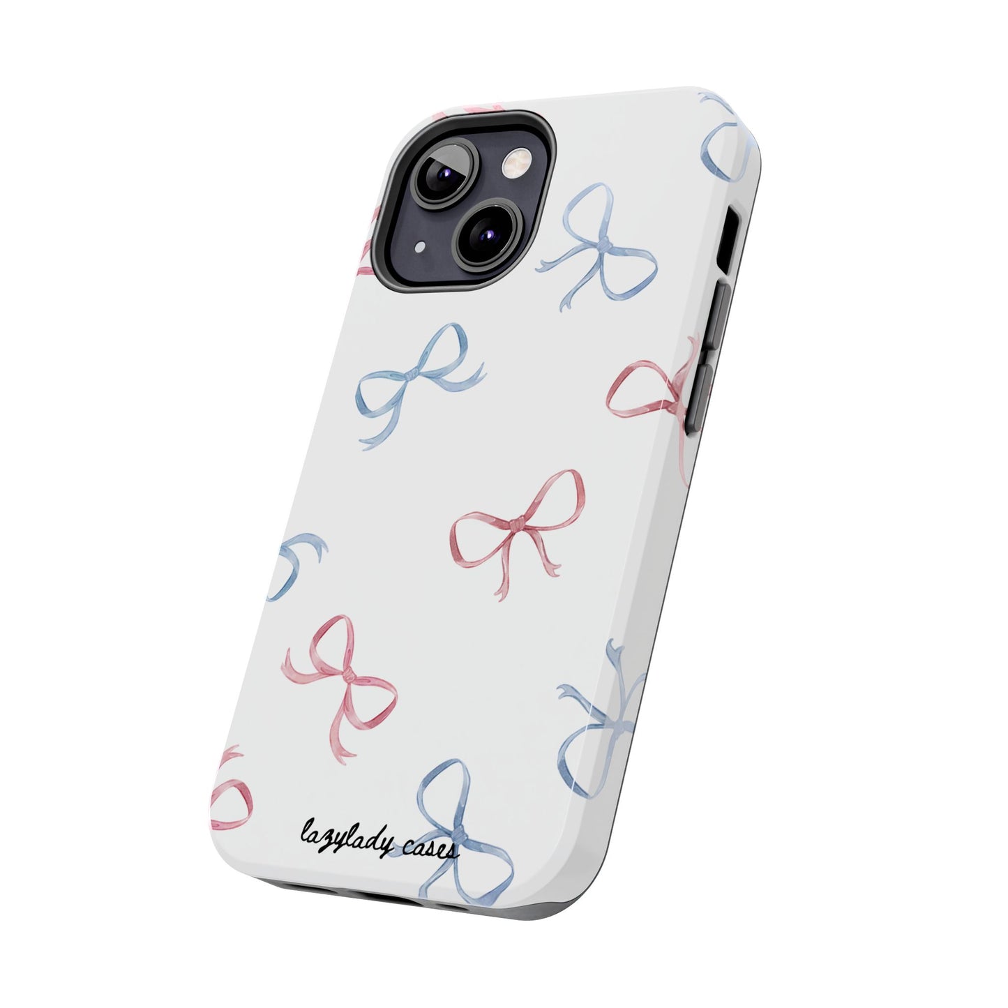 Chic Bow Pattern Tough Phone Case | Stylish Protection for Your Device