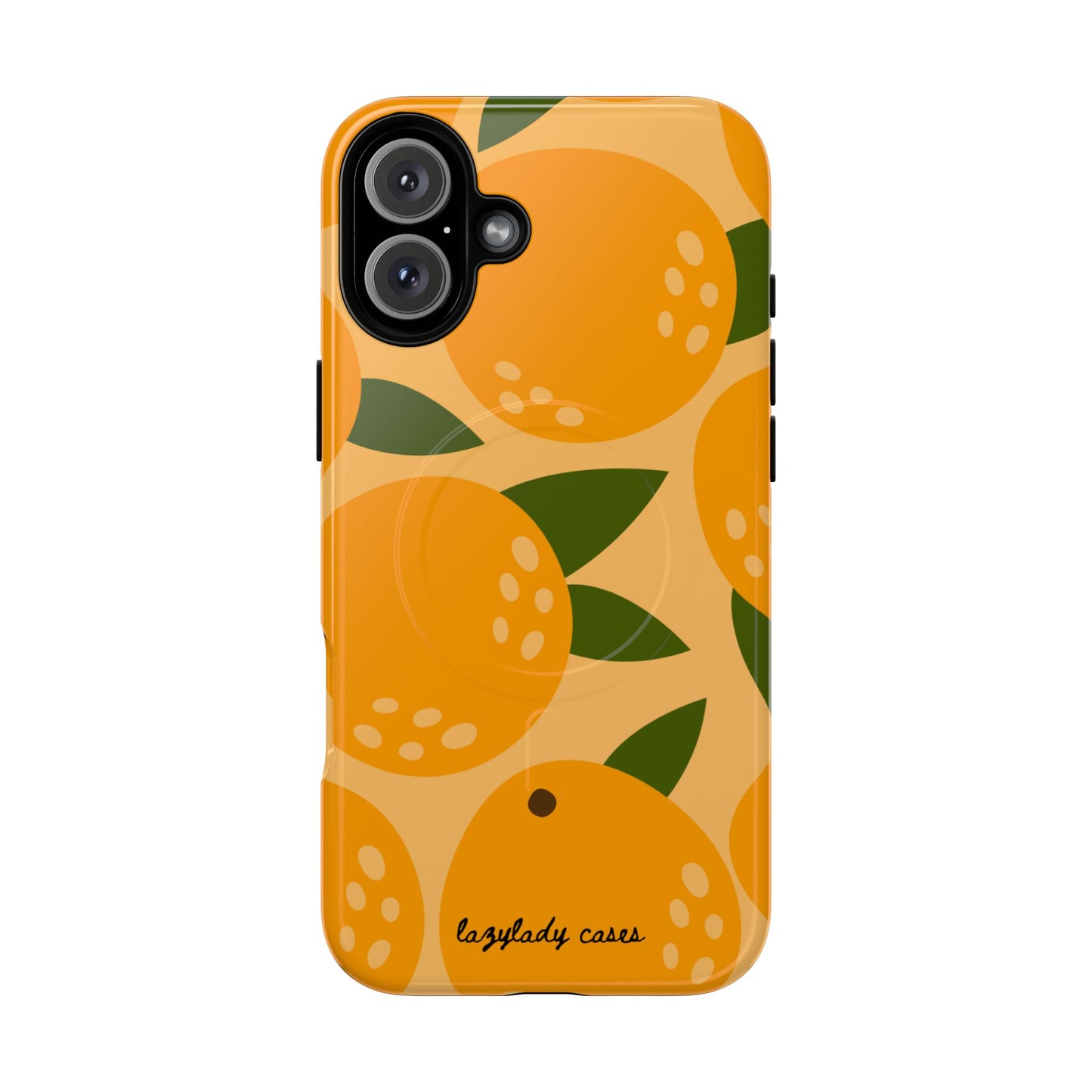 Citrus Orange Phone Case Magnetic Case for iPhone – Vibrant Orange Design